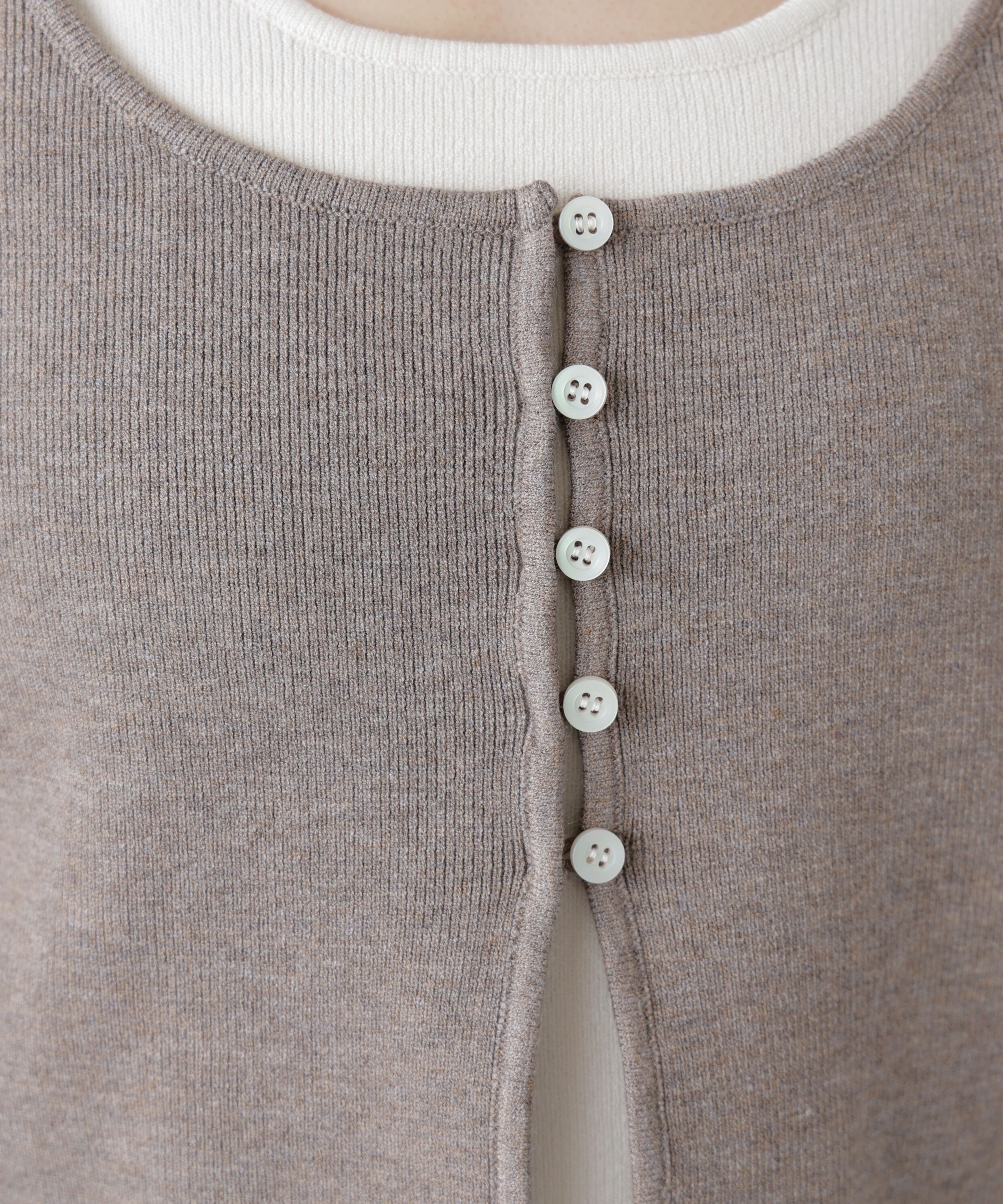  「キャミレイヤードクルーネックニット」|ニット・セーター|