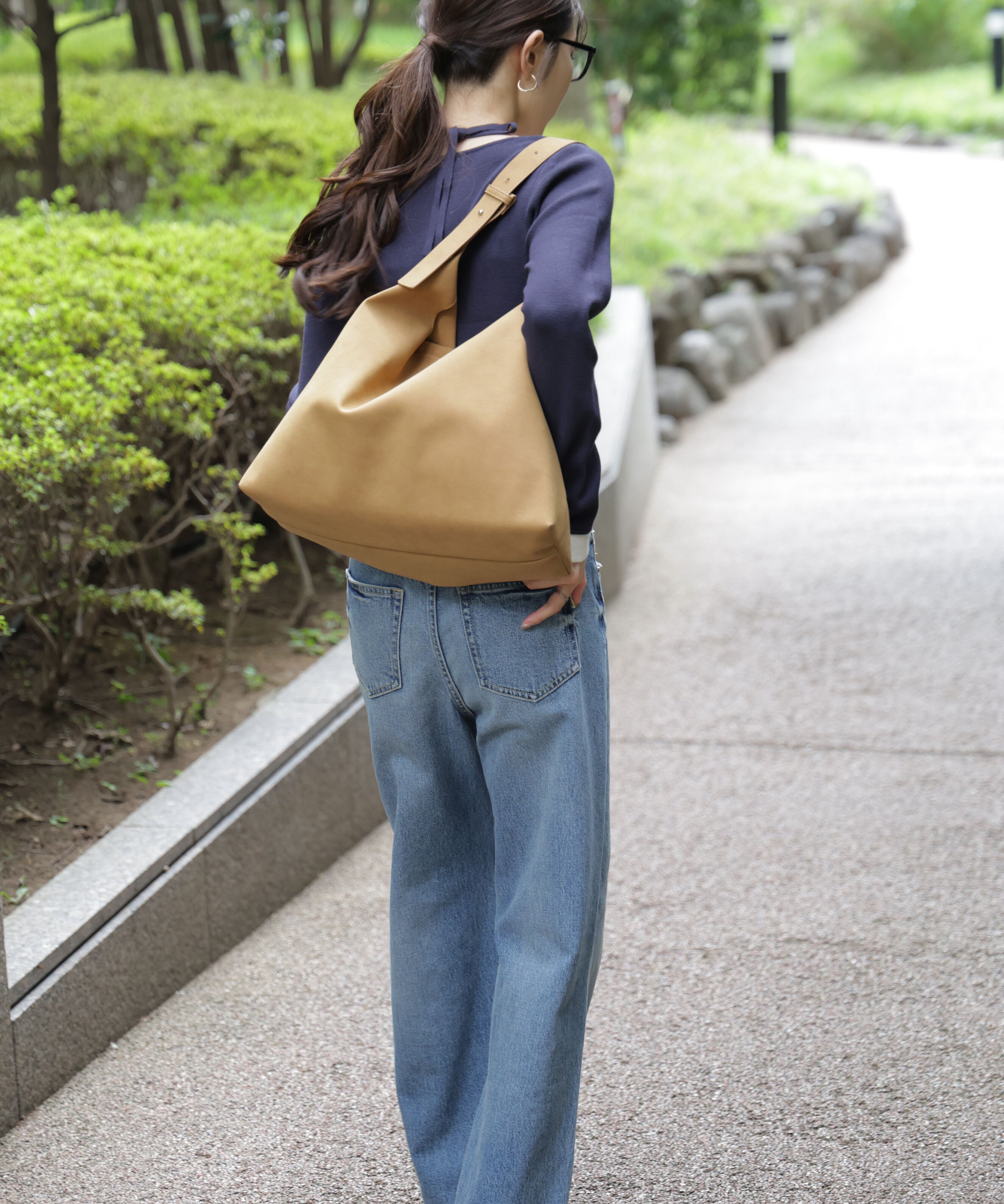  「キャミレイヤードクルーネックニット」|ニット・セーター|