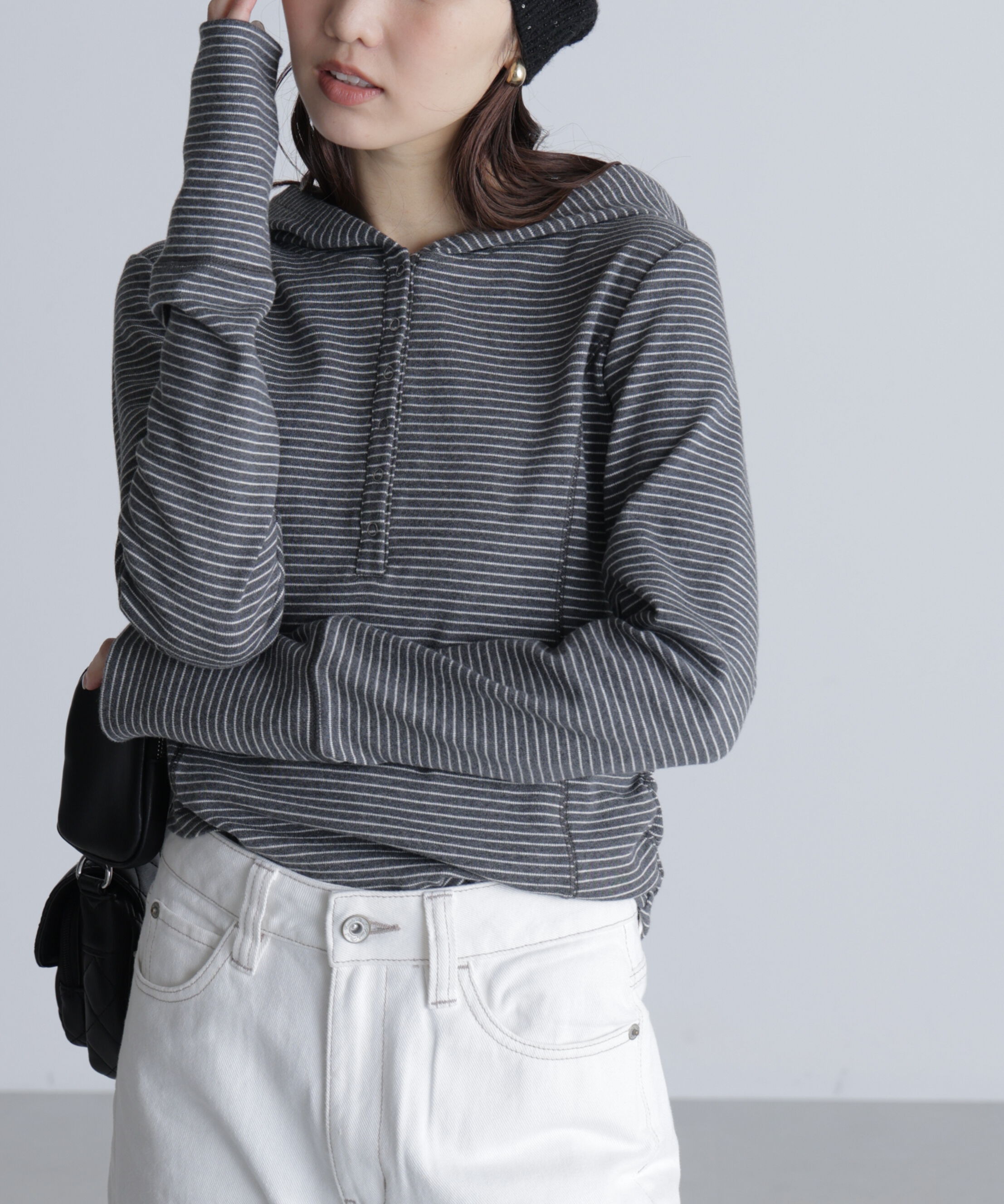  「スキッパーカットソーフーディー」|Tシャツ・カットソー|