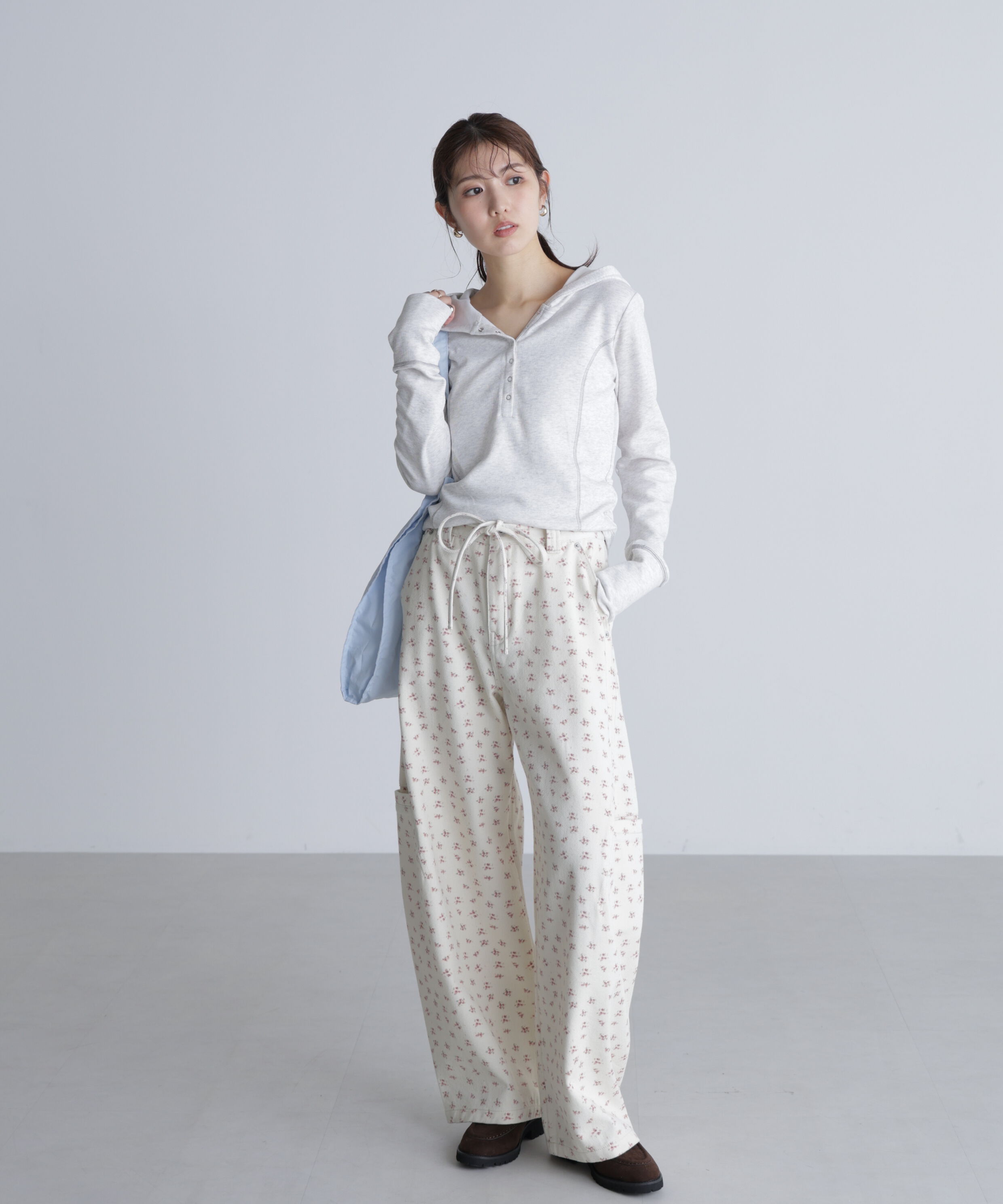  「スキッパーカットソーフーディー」|Tシャツ・カットソー|