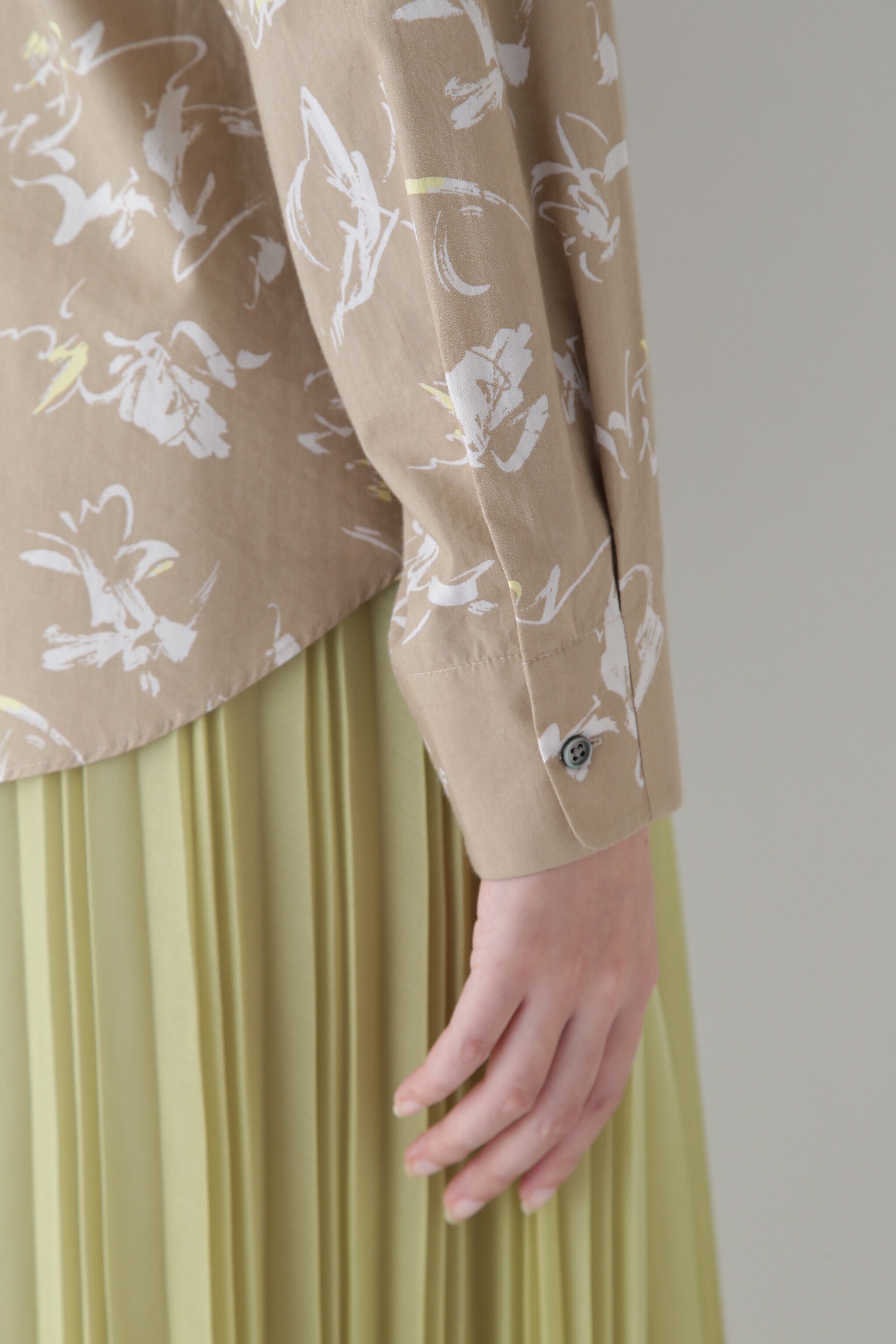  「◆ペイントPTバンドカラーシャツブラウス」|シャツ・ブラウス|