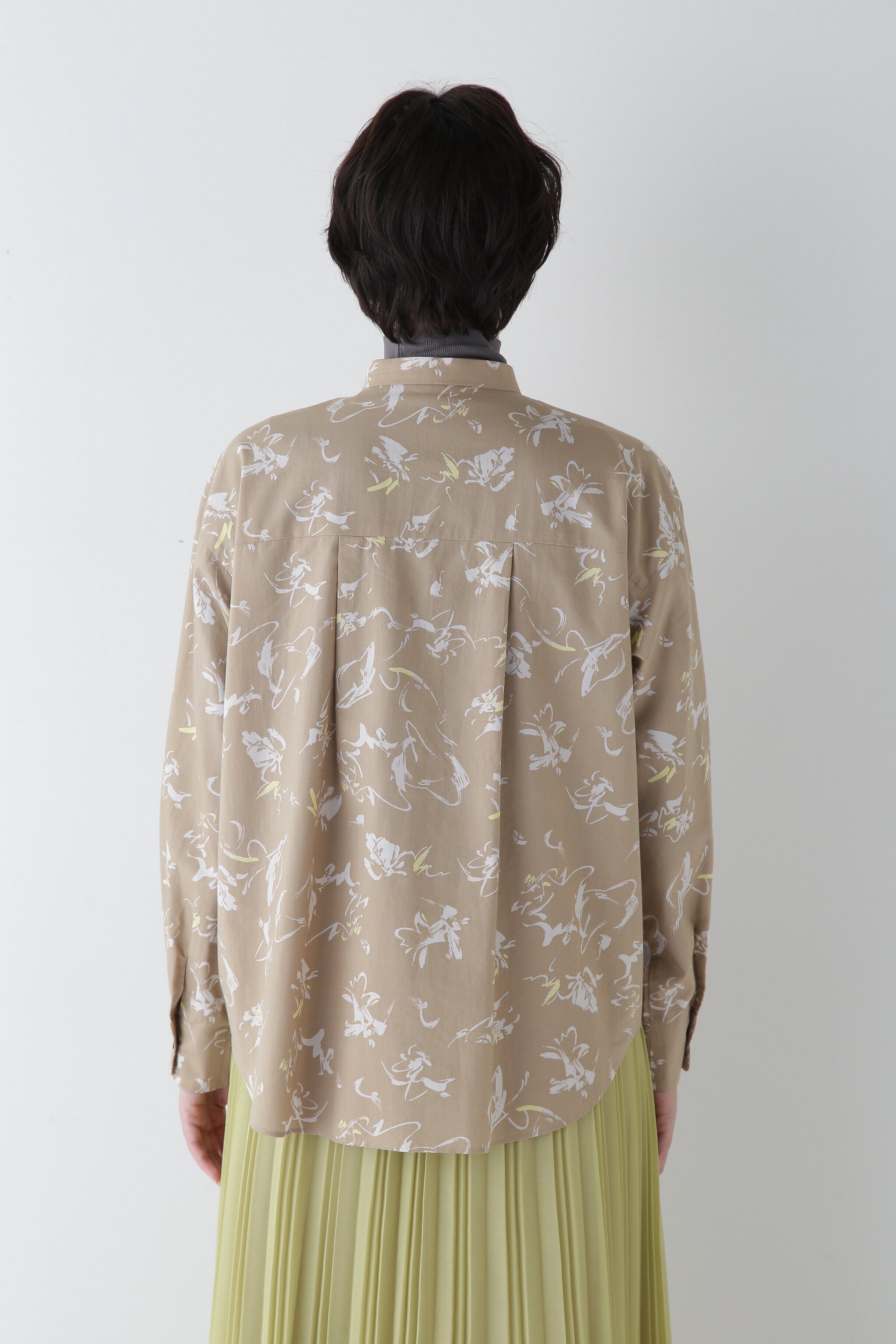  「◆ペイントPTバンドカラーシャツブラウス」|シャツ・ブラウス|