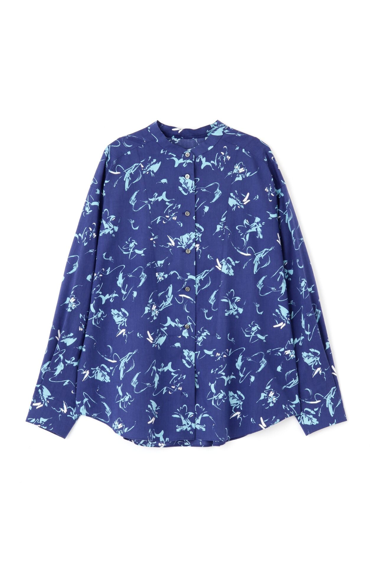  「◆ペイントPTバンドカラーシャツブラウス」|シャツ・ブラウス|