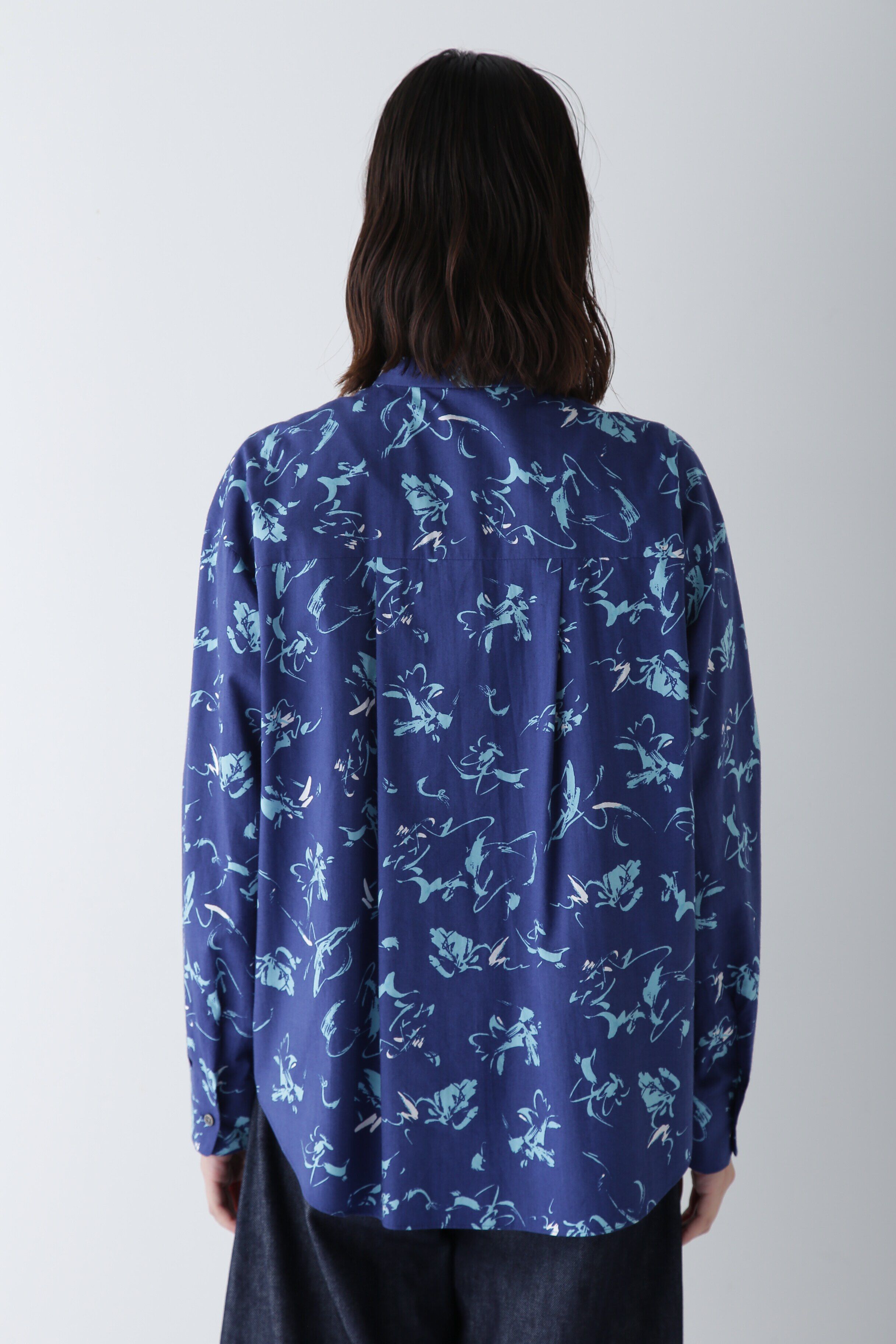  「◆ペイントPTバンドカラーシャツブラウス」|シャツ・ブラウス|