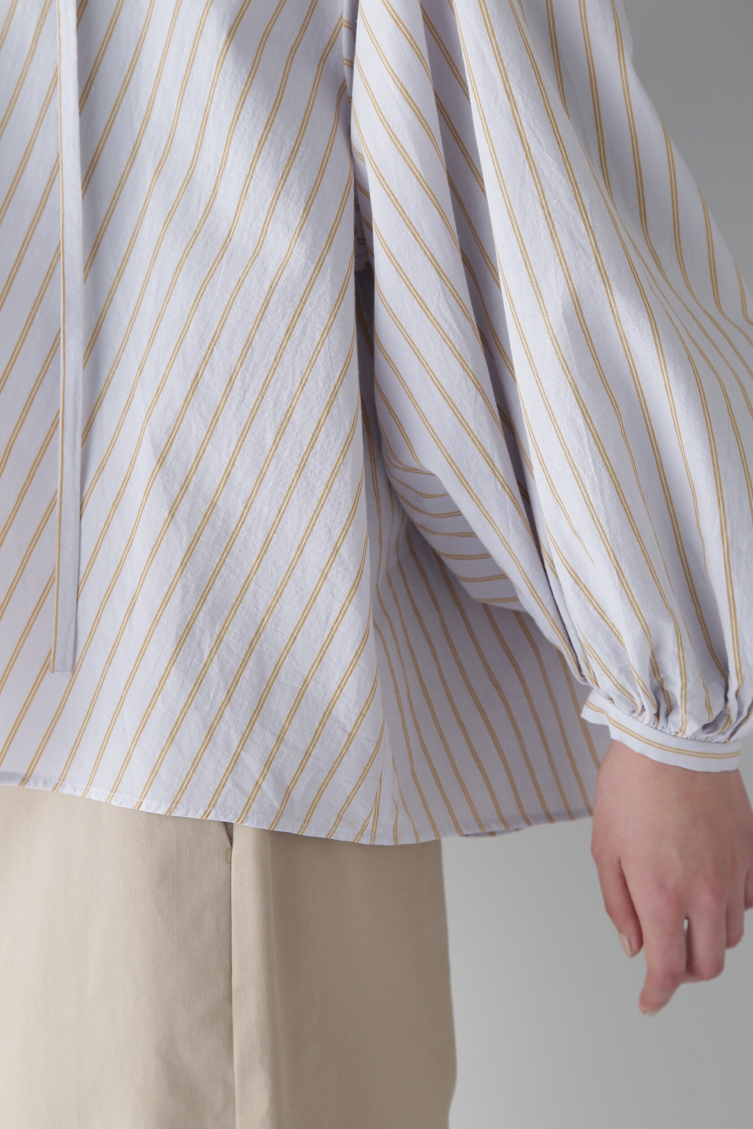  「◆綿麻ボイルスキッパーボリュームブラウス」|シャツ・ブラウス|