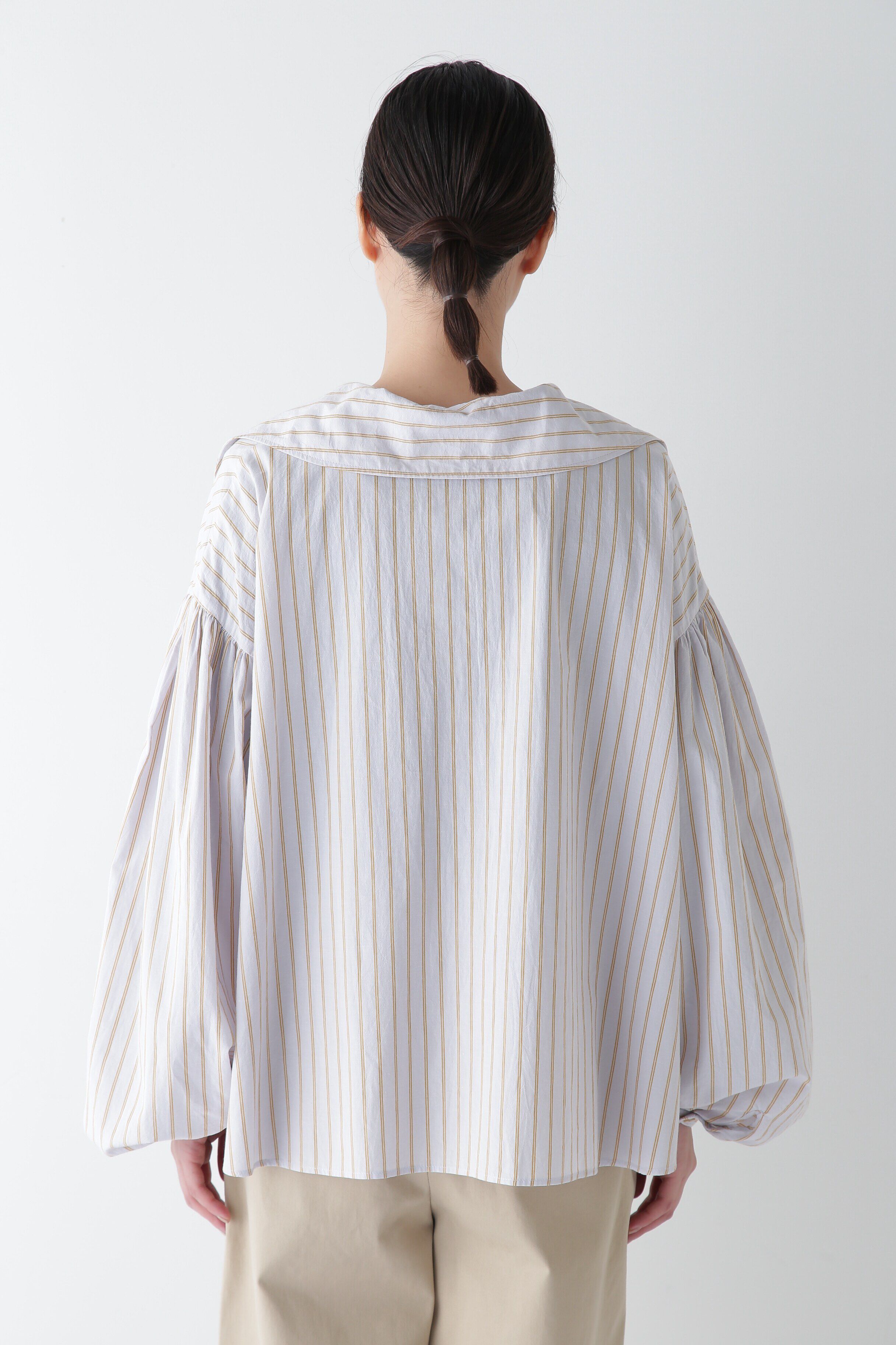  「◆綿麻ボイルスキッパーボリュームブラウス」|シャツ・ブラウス|