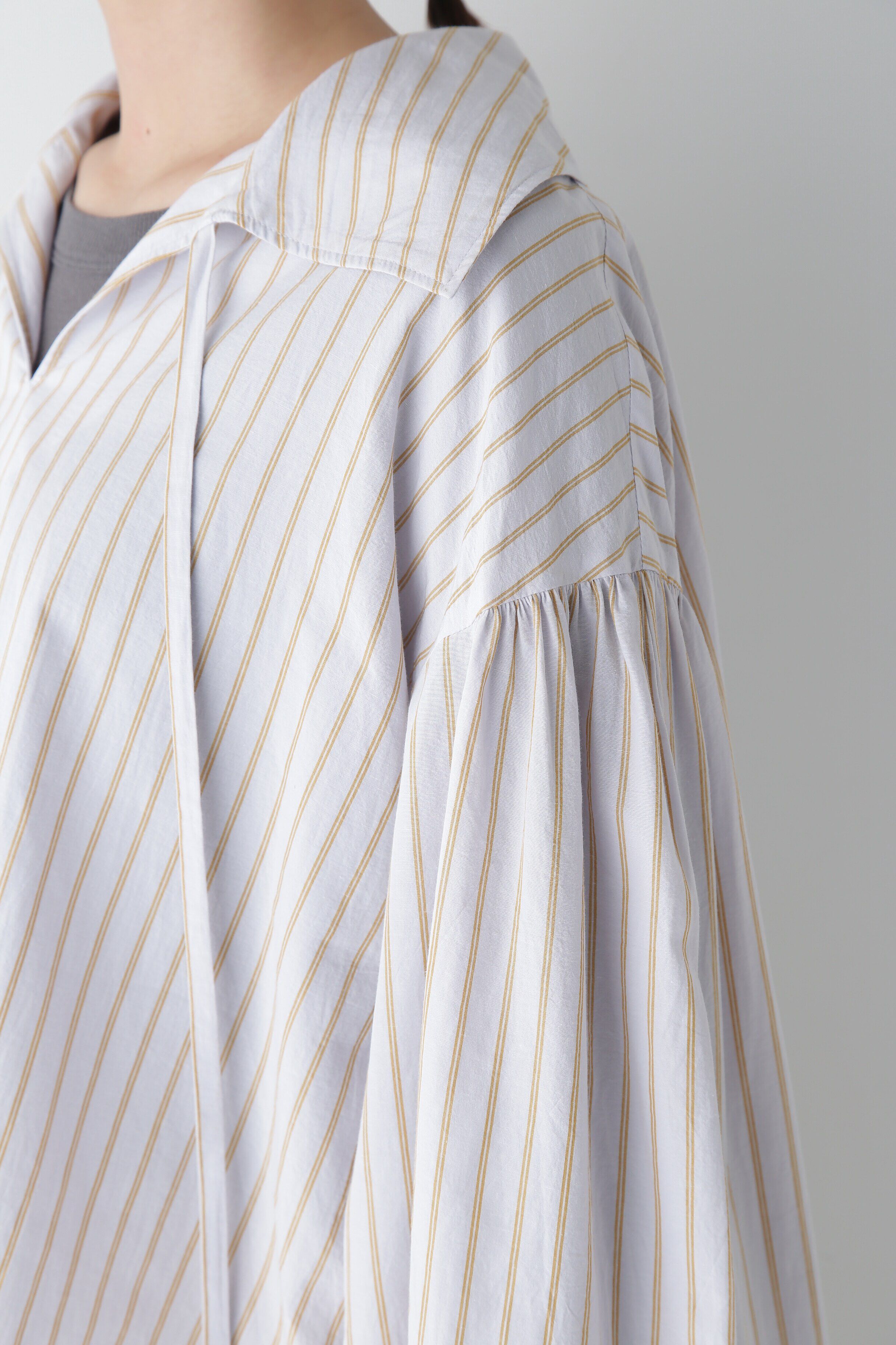  「◆綿麻ボイルスキッパーボリュームブラウス」|シャツ・ブラウス|