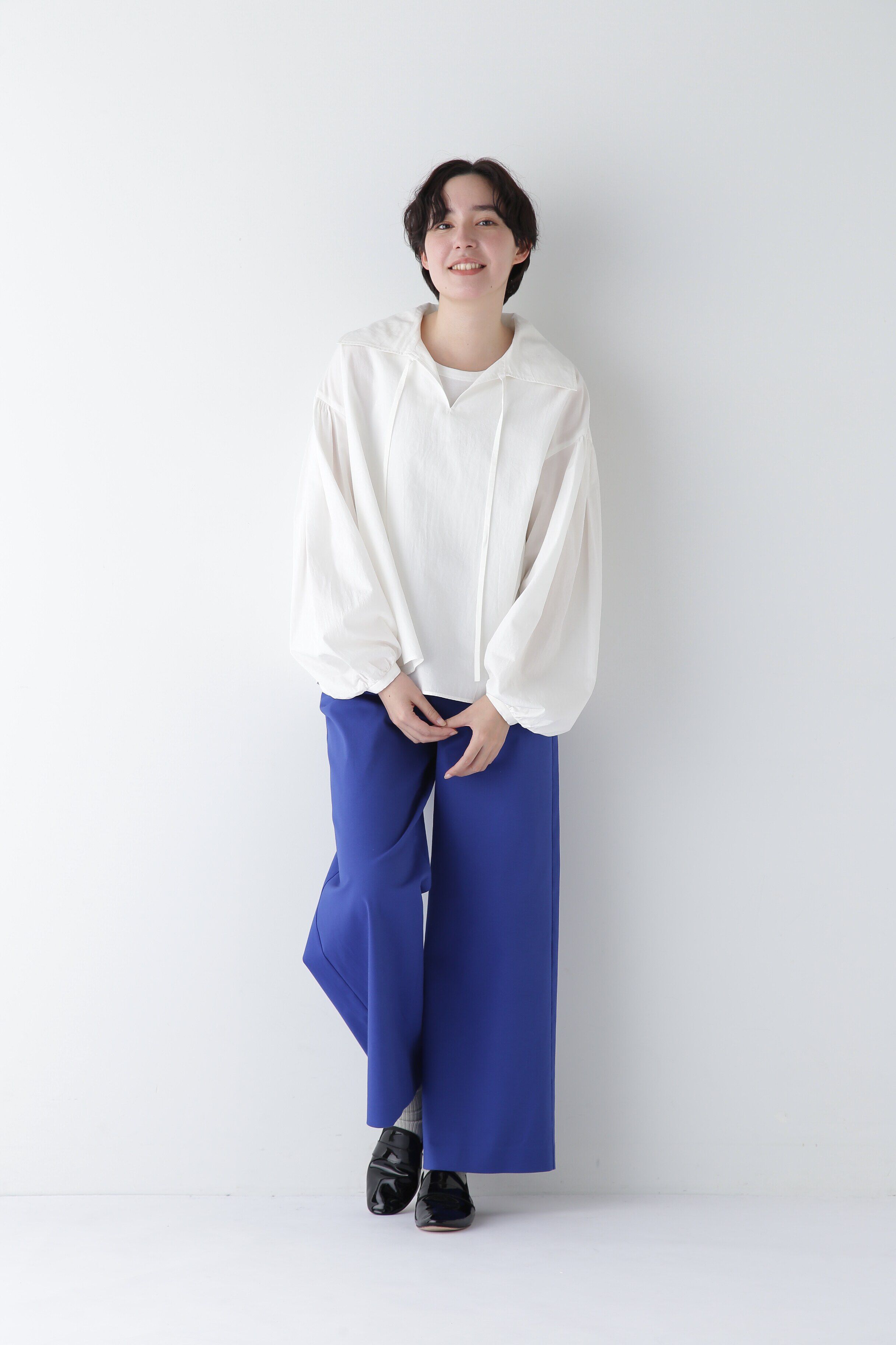  「◆綿麻ボイルスキッパーボリュームブラウス」|シャツ・ブラウス|