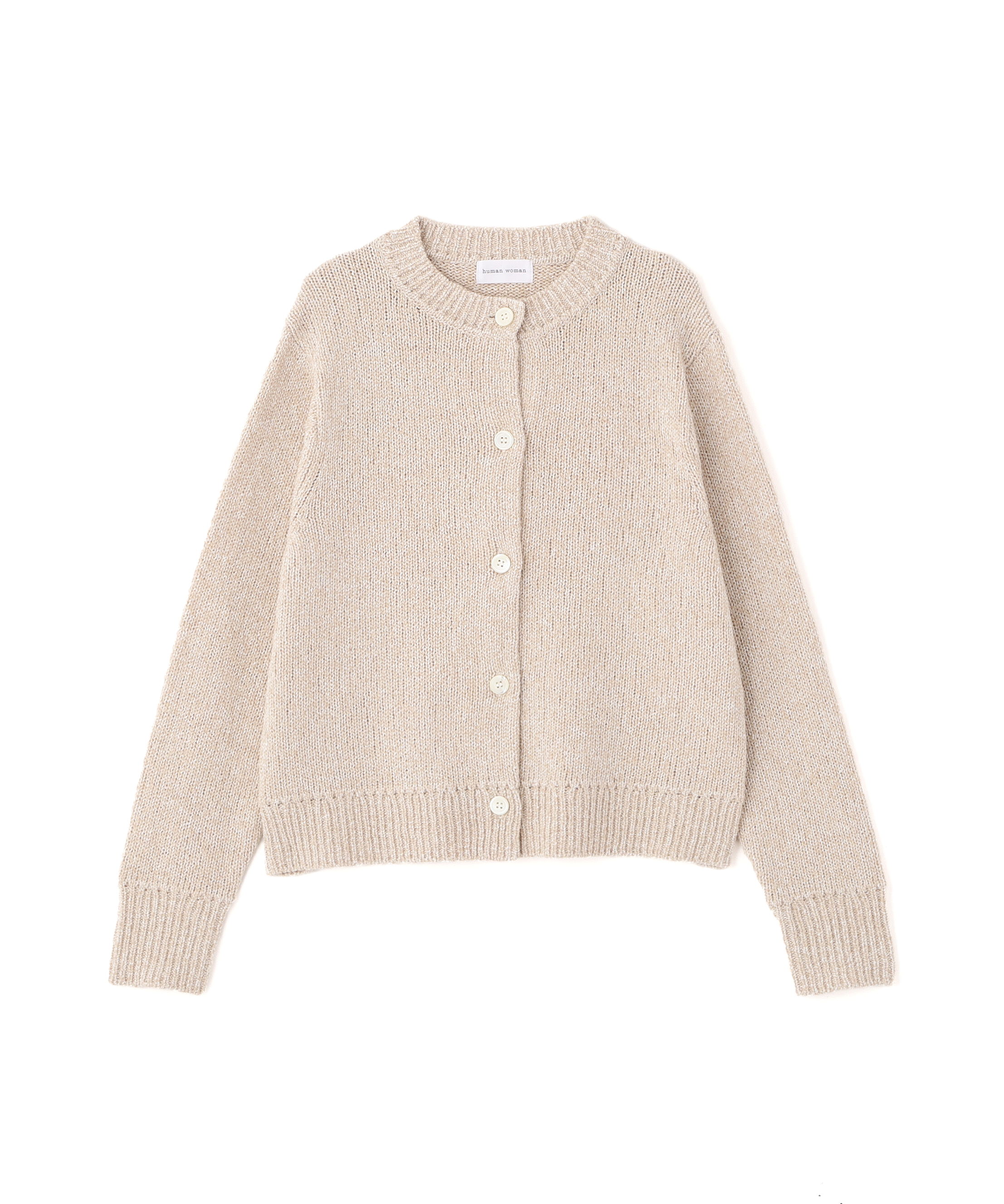  「◆ＭＩＸヤーンクルーネックカーディガン」|ニット・セーター|