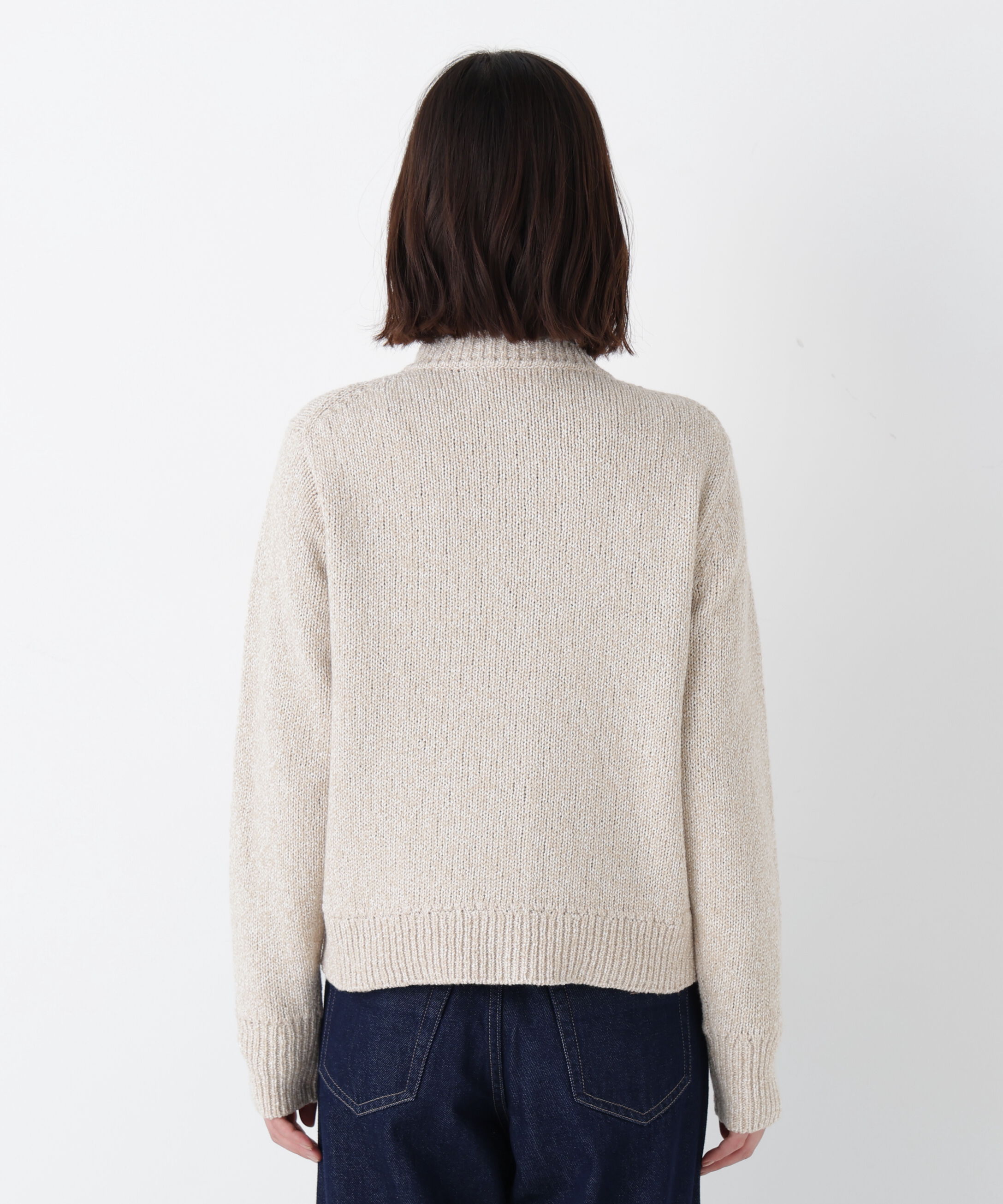  「◆ＭＩＸヤーンクルーネックカーディガン」|ニット・セーター|