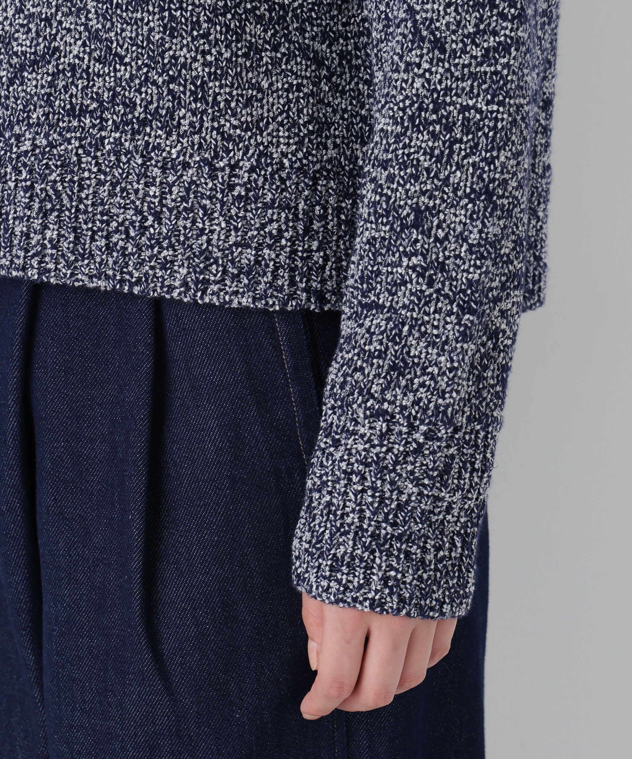  「◆ＭＩＸヤーンクルーネックカーディガン」|ニット・セーター|