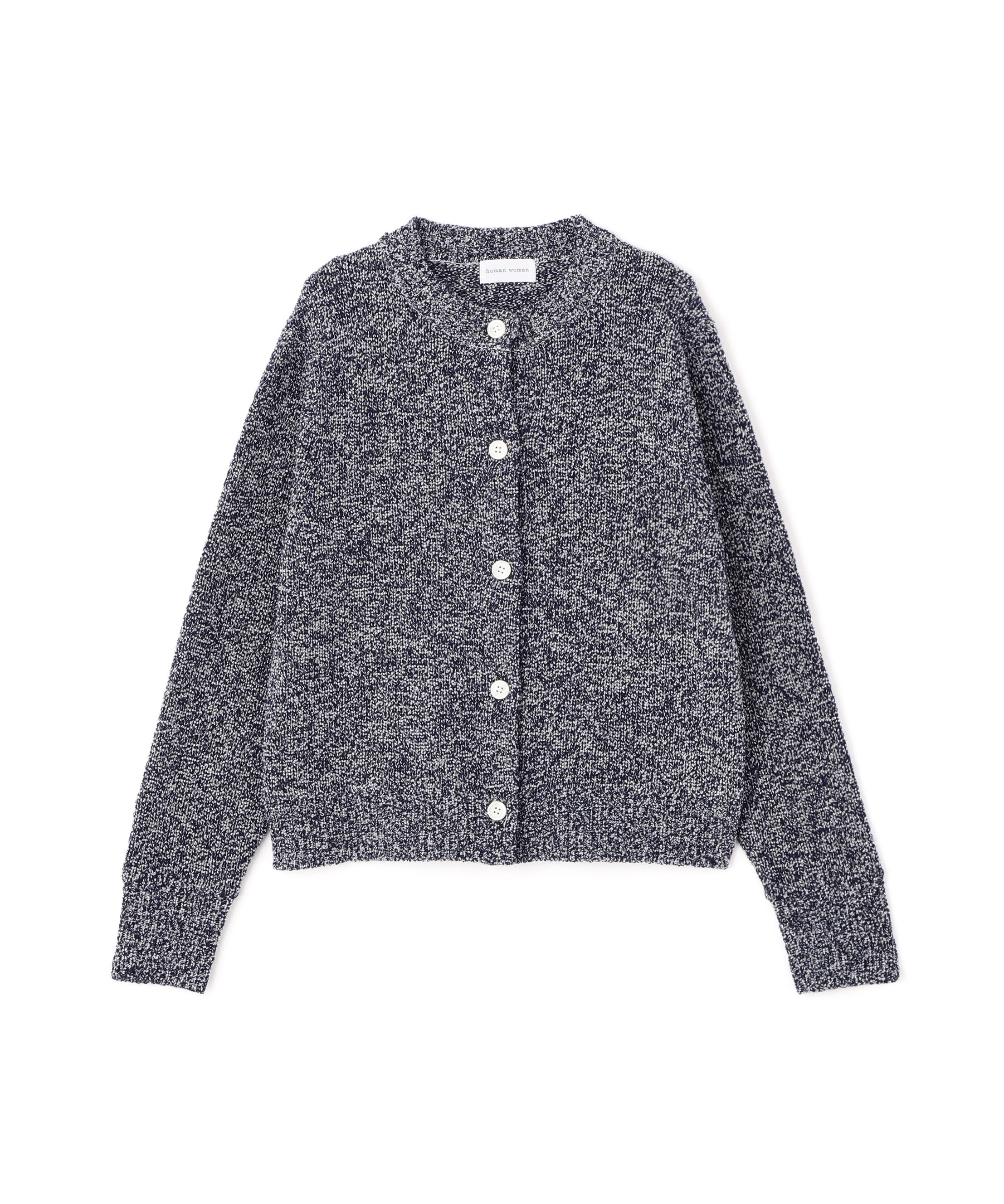  「◆ＭＩＸヤーンクルーネックカーディガン」|ニット・セーター|