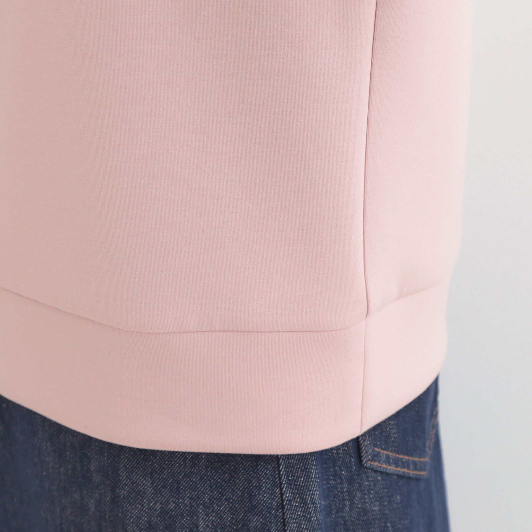 SHOO･LA･RUE「【S-LL】なめらかタッチ もちさら ニュアンス襟トップス」|Tシャツ・カットソー|