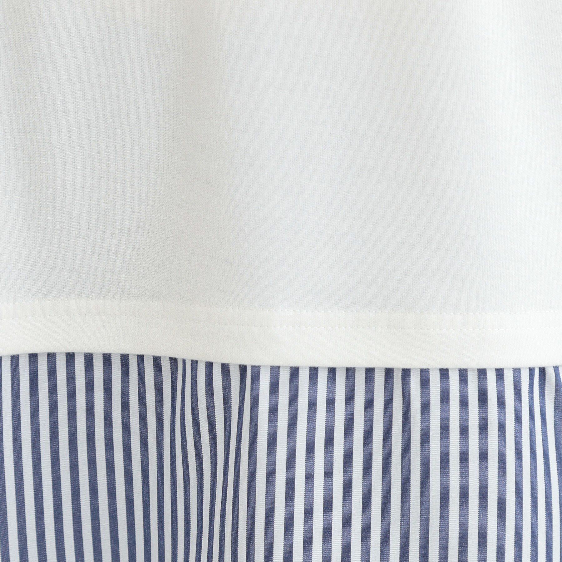 SHOO･LA･RUE「レイヤードスタイルにおすすめ 裾切り替え スムースロンT」|Tシャツ・カットソー|