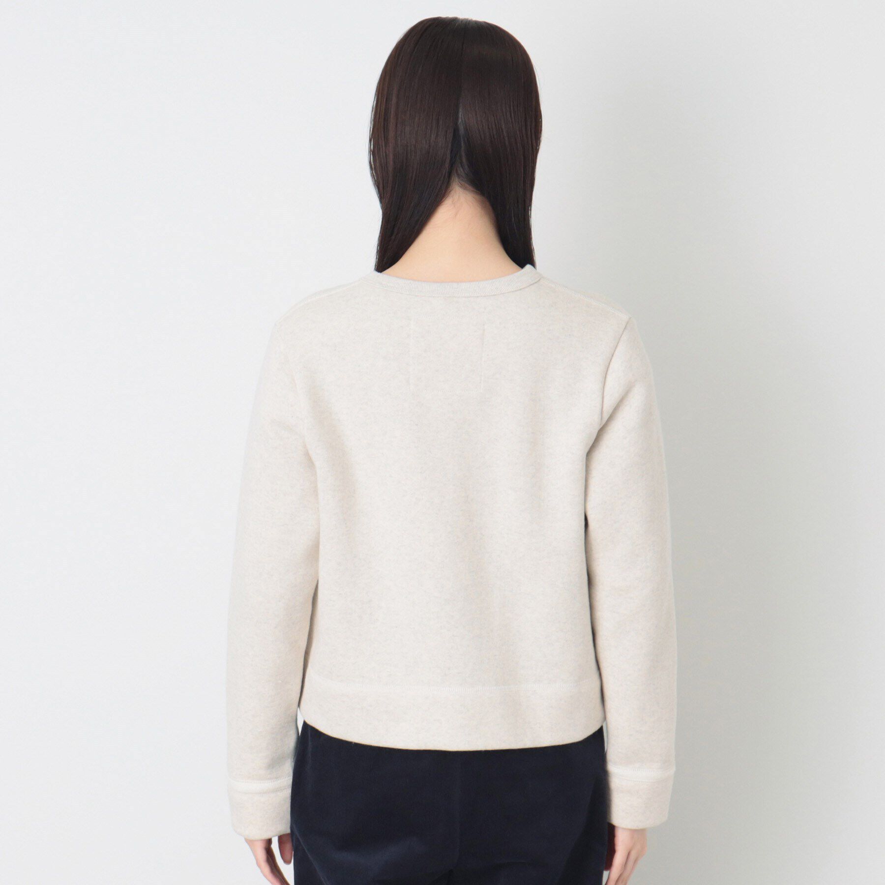 Dessin「【洗える】吊り裏毛クルーネックカーディガン」|カーディガン|