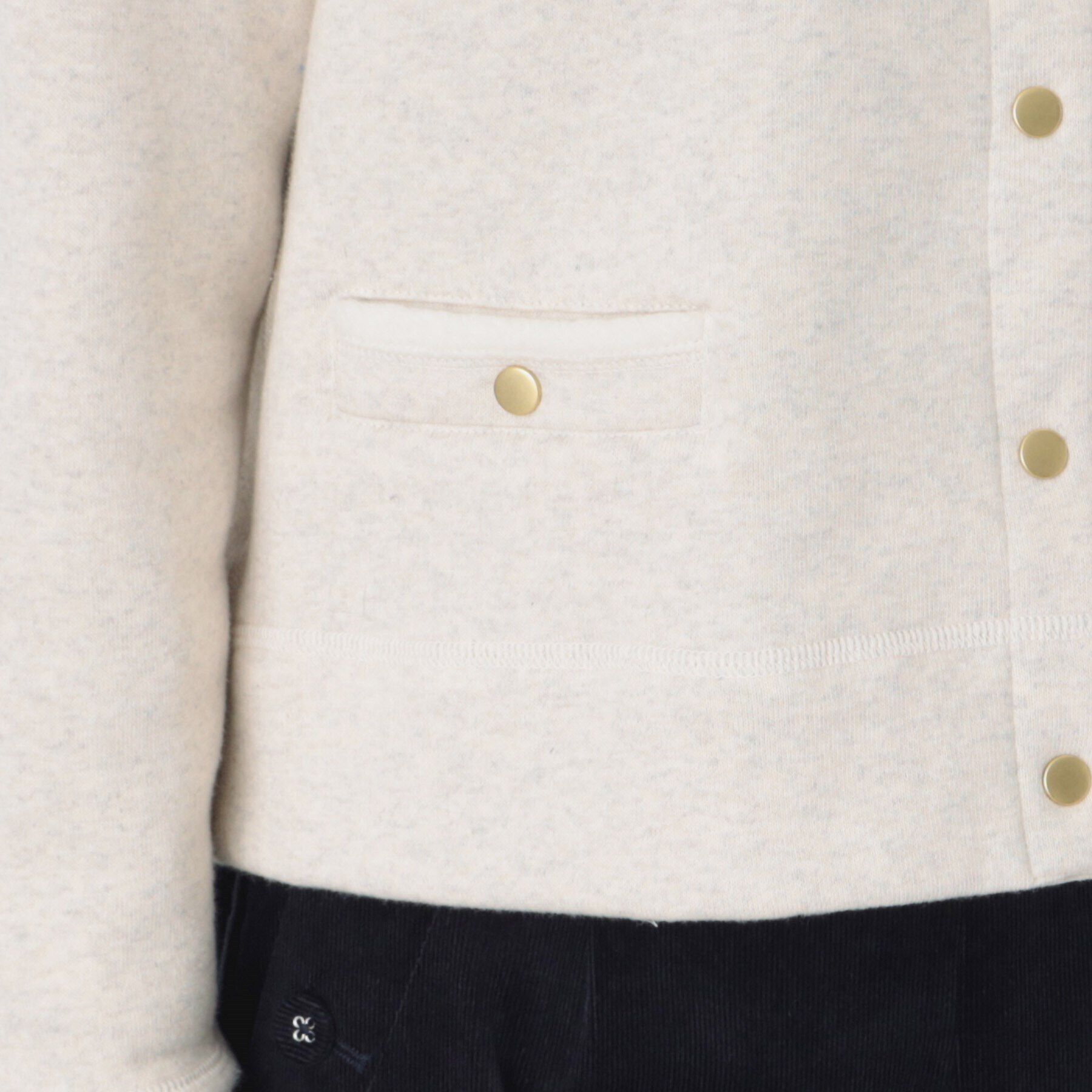 Dessin「【洗える】吊り裏毛クルーネックカーディガン」|カーディガン|