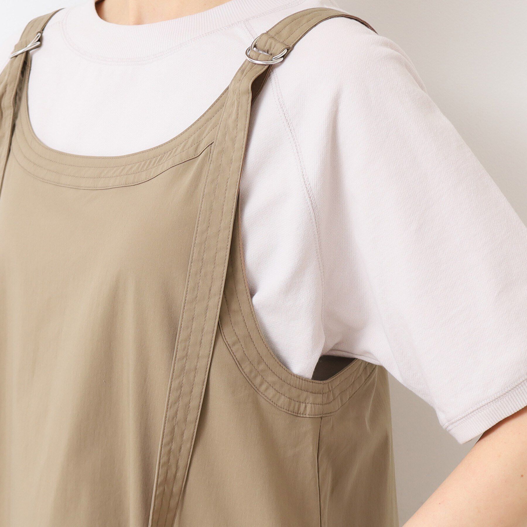 Dessin「【洗える】ベルト付きキャミワンピース」|ワンピース|