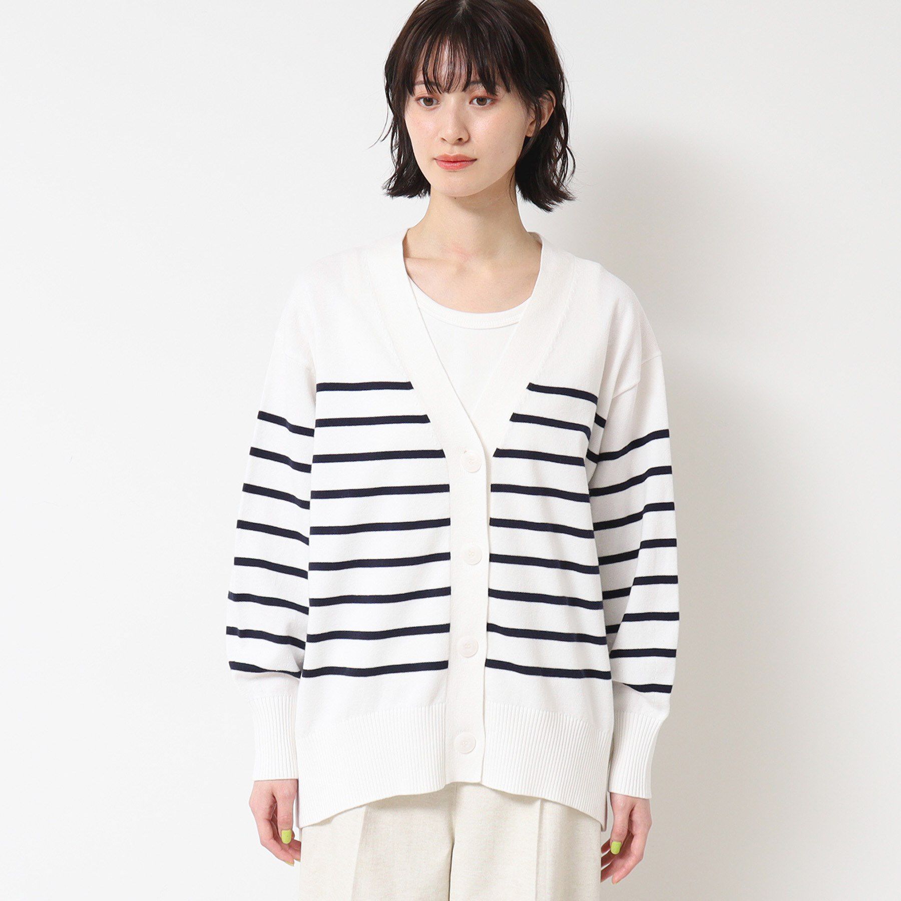 Dessin「【洗える】オーバーシルエットVネックカーディガン」|カーディガン|