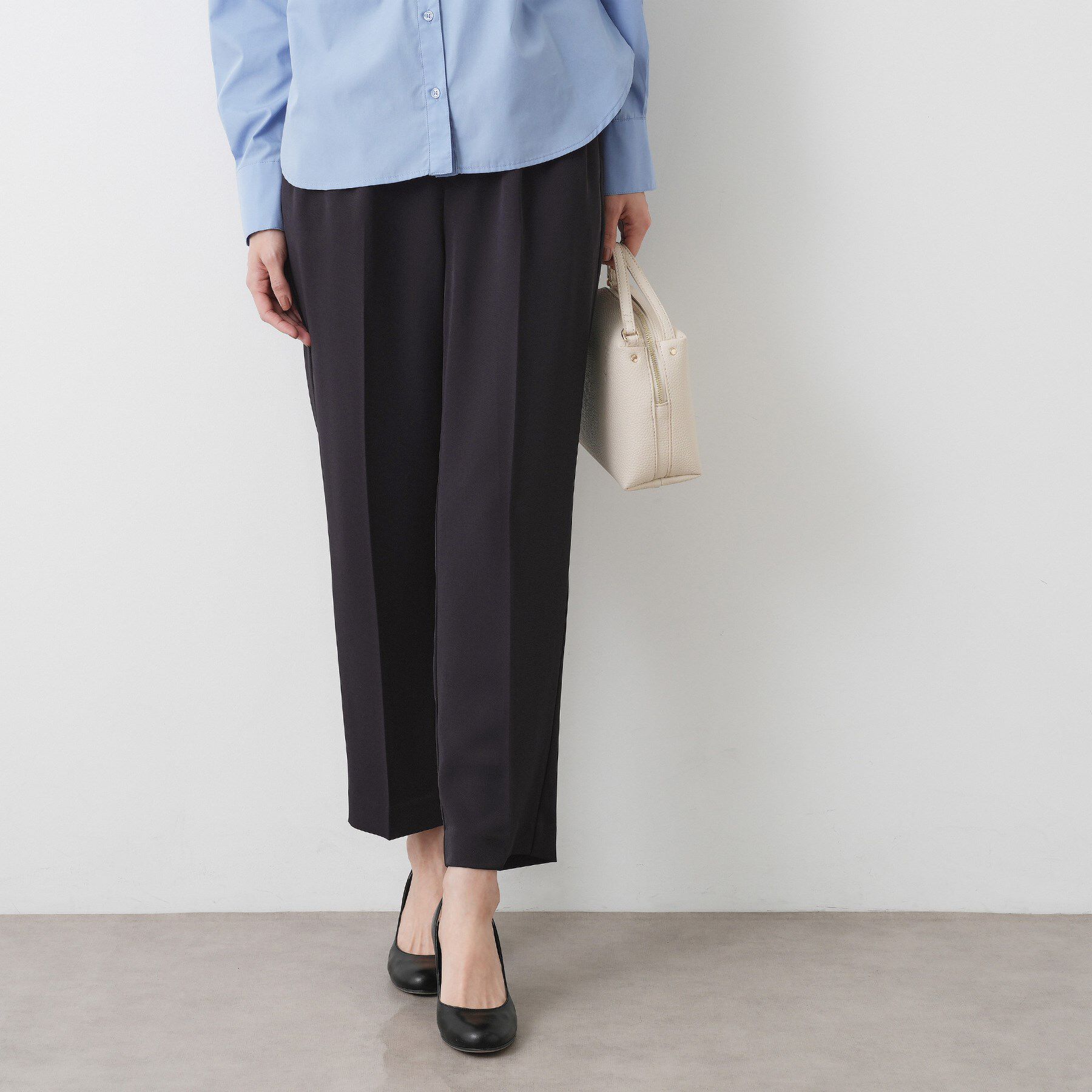 Dessin「【洗える】マットドレープワイドパンツ」|その他|