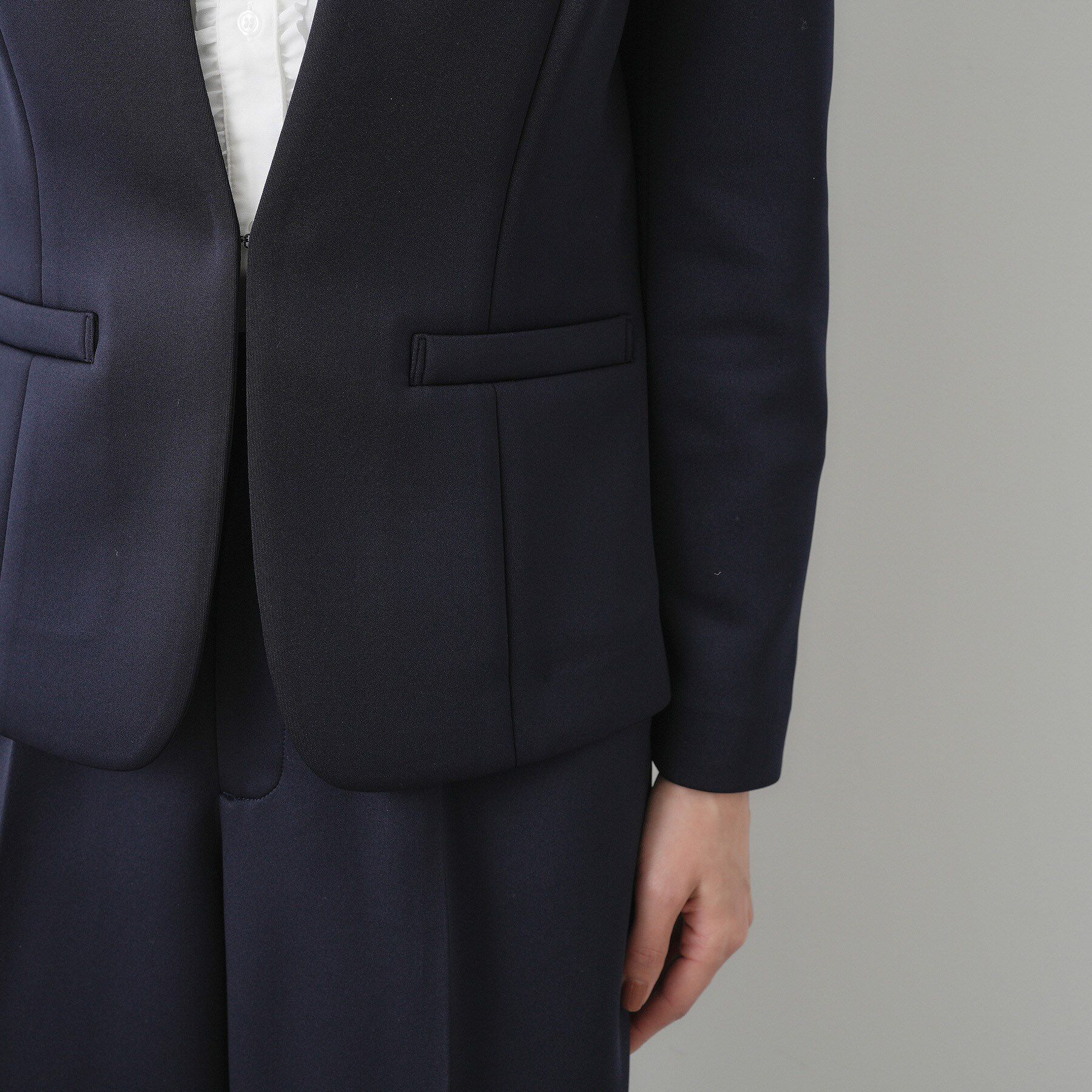 Dessin「【入卒/セレモニー/お仕事/セットアップ可能】ソフトボンディングジャケット」|ノーカラージャケット|