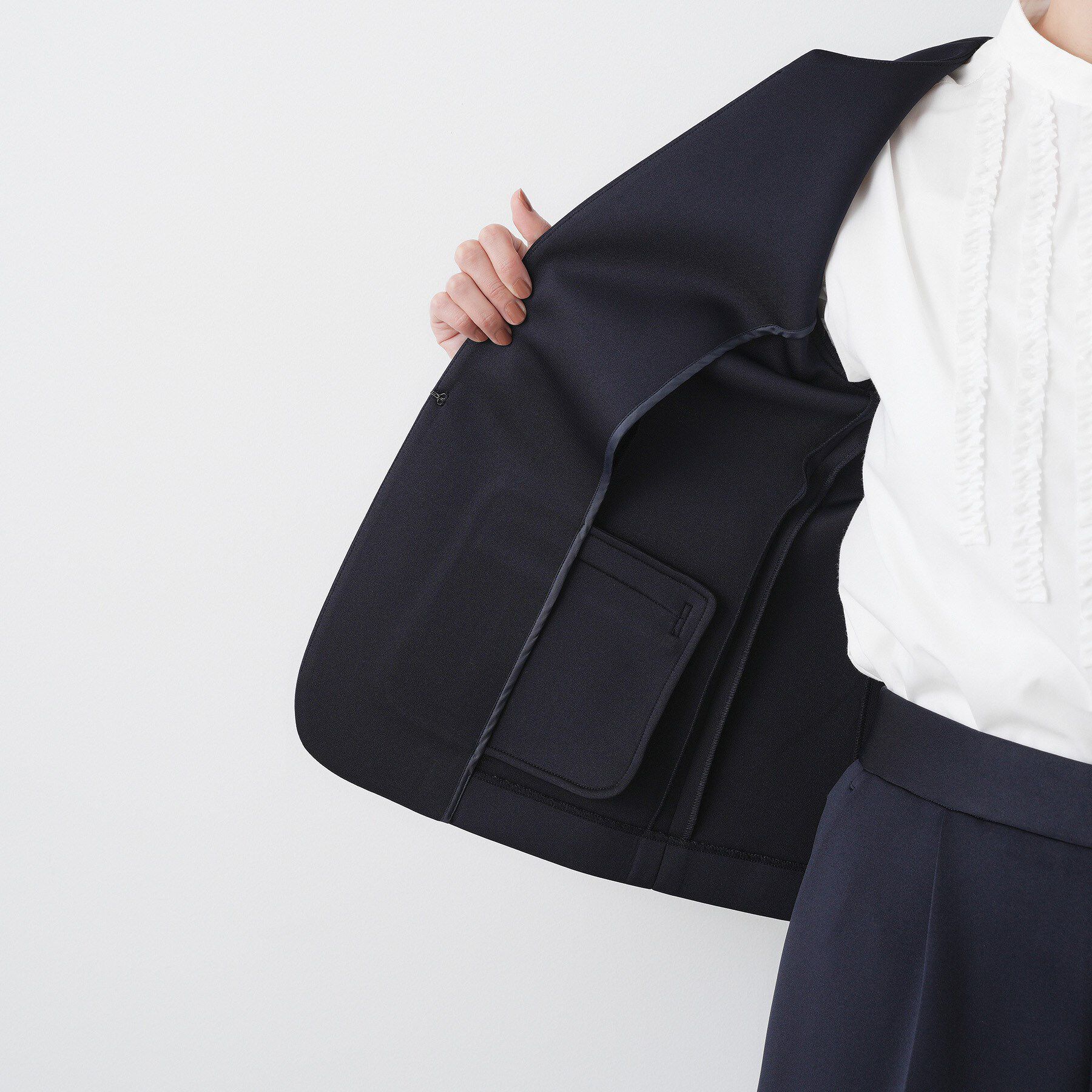 Dessin「【入卒/セレモニー/お仕事/セットアップ可能】ソフトボンディングジャケット」|ノーカラージャケット|