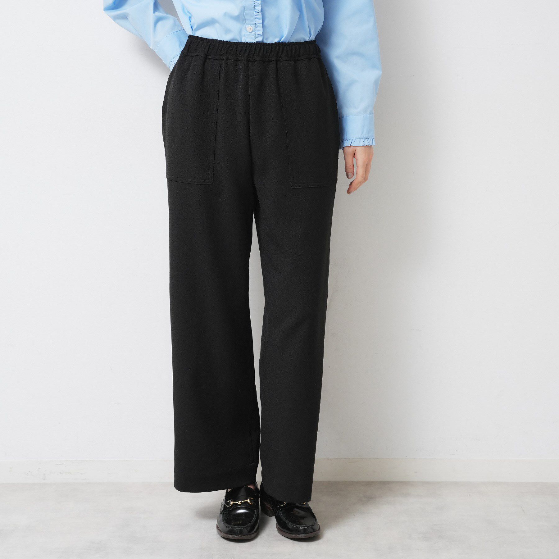 Dessin「【ウエストゴム/洗える】ツイルセミワイドパンツ」|その他|