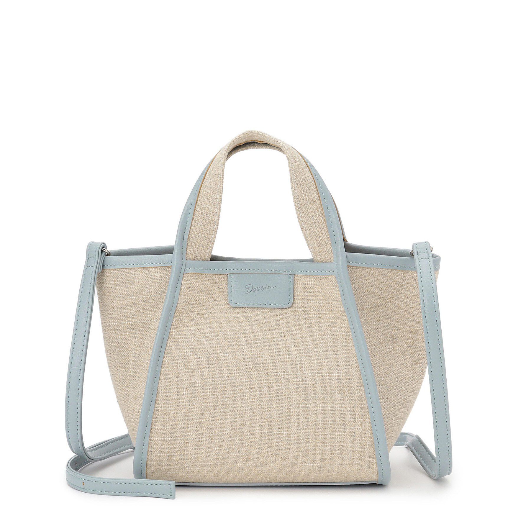 Dessin「【軽量/2WAY】パイピングコットンリネンミニバッグ」|ショルダー・メッセンジャー|