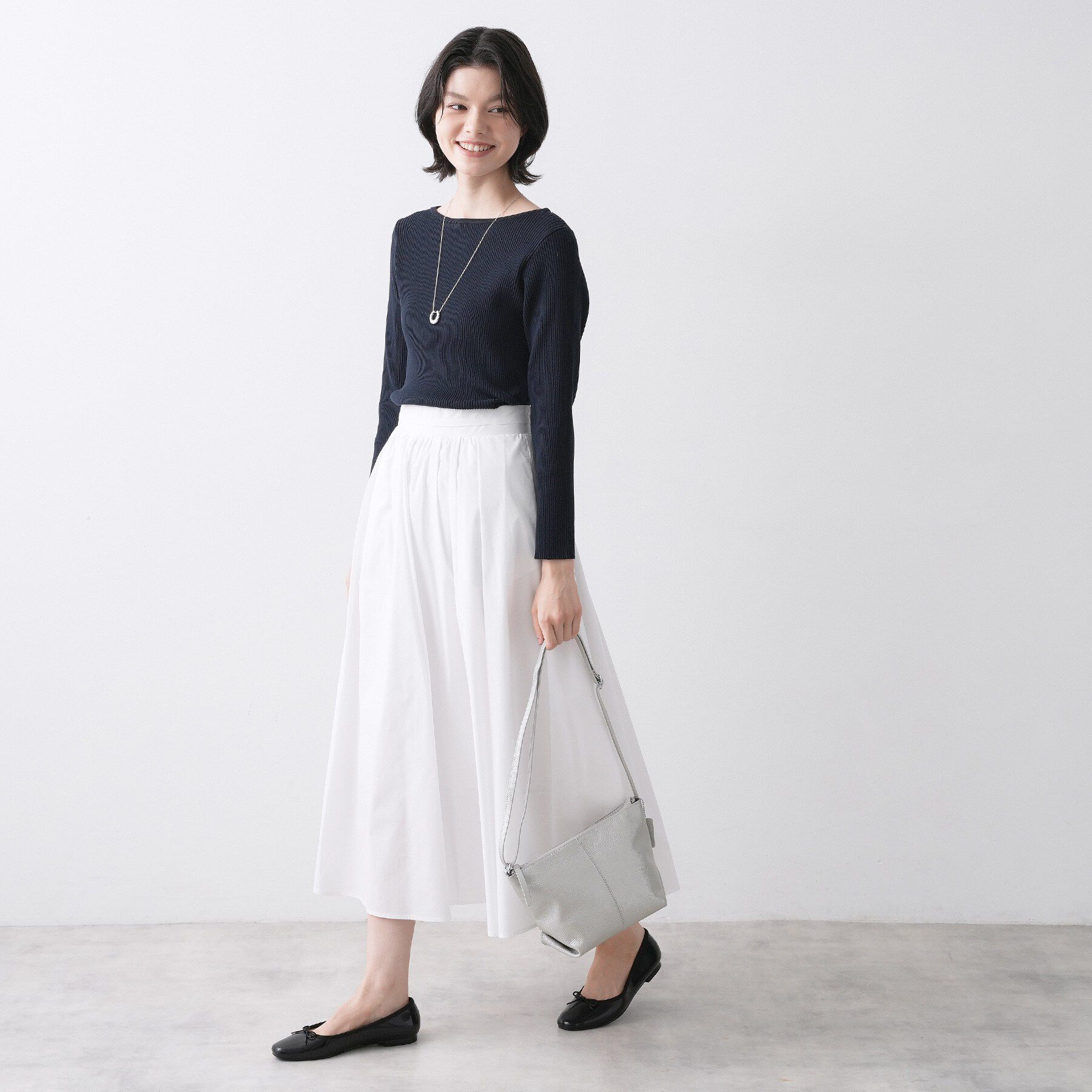 Dessin「【洗える】タックギャザーフレアスカート」|スカート|