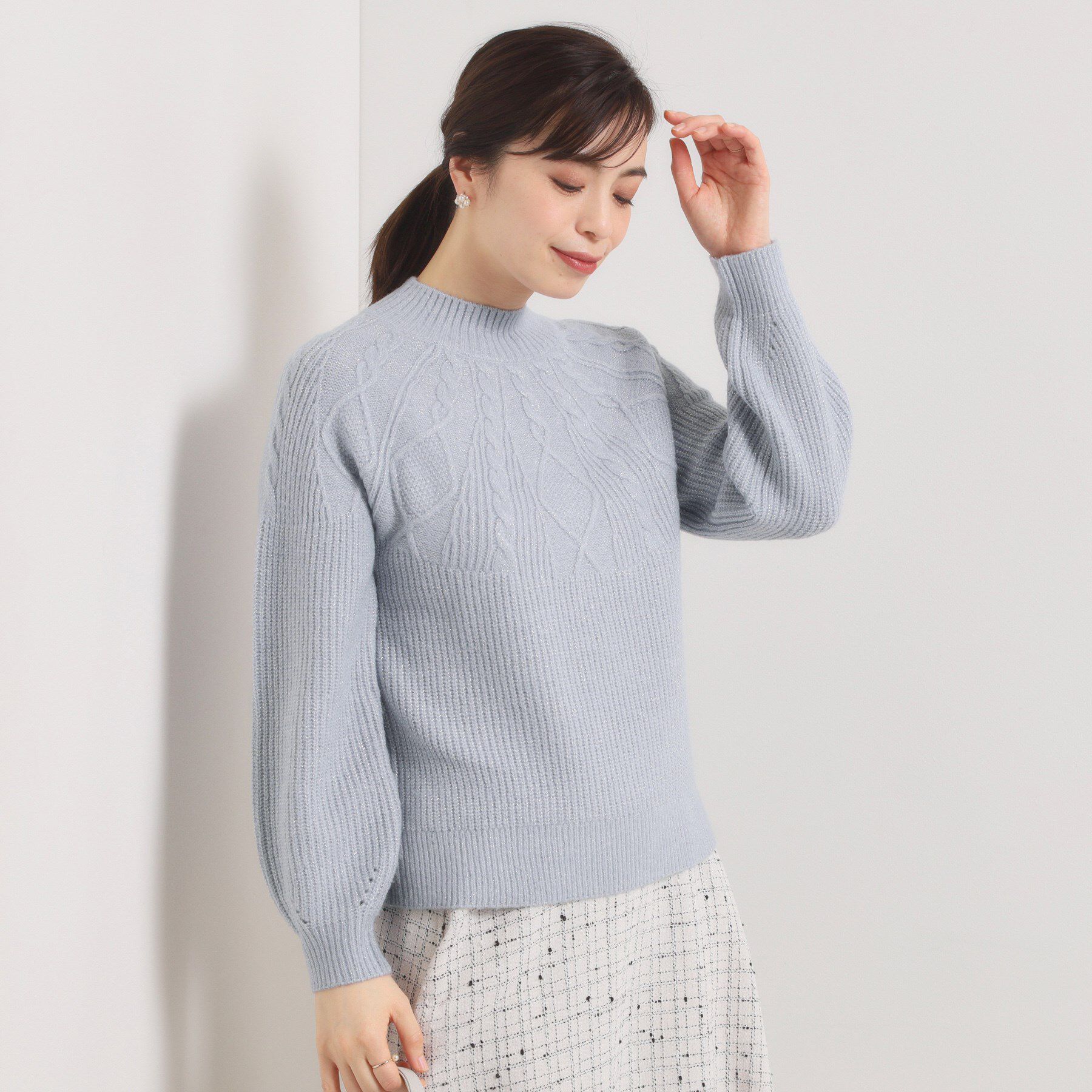 ITS&rsquo;DEMO「【手洗い可】求心ラメニット」|ニット・セーター|