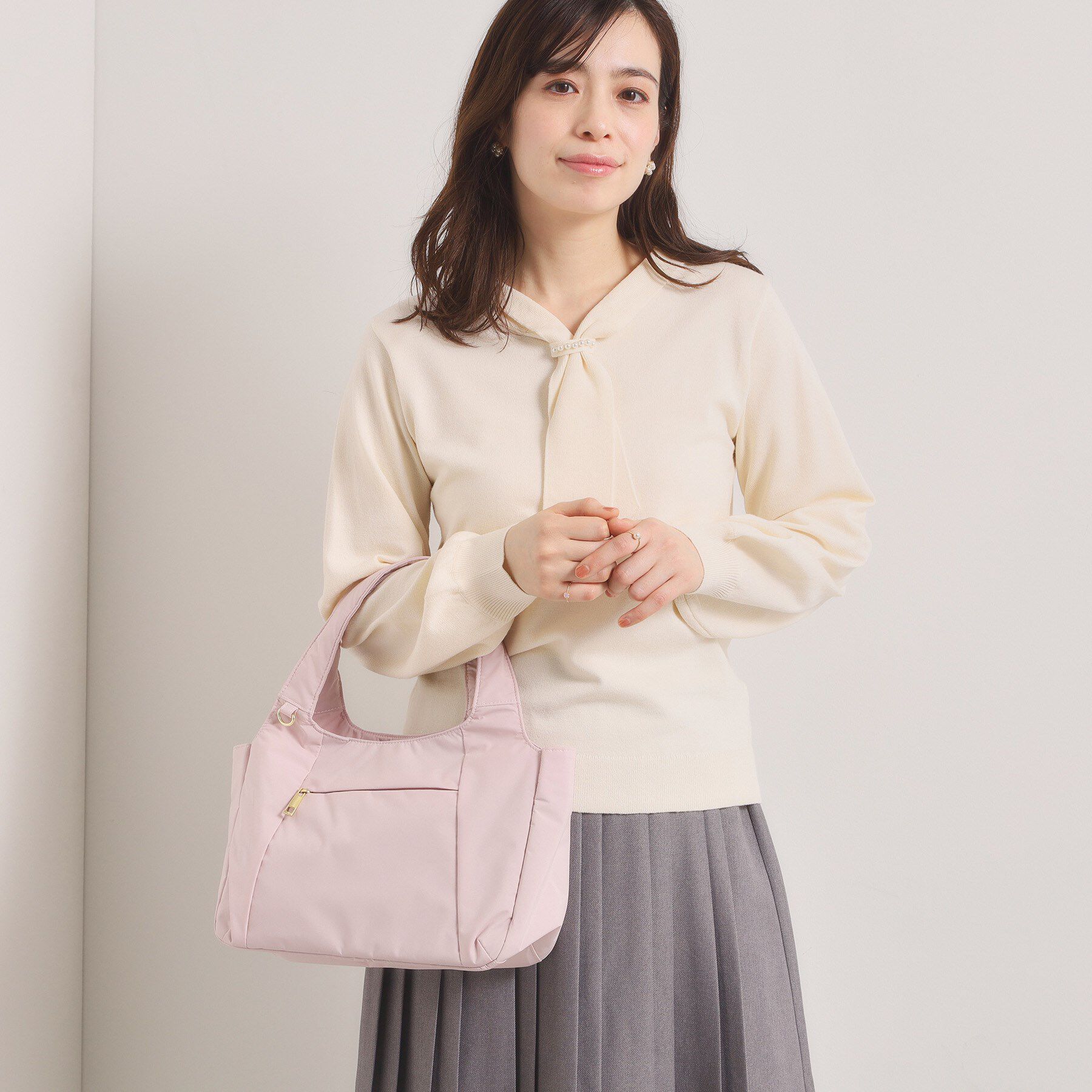 ITS&rsquo;DEMO「【8ポケット】ふんわり軽量撥水2WAYトート」|トートバッグ|