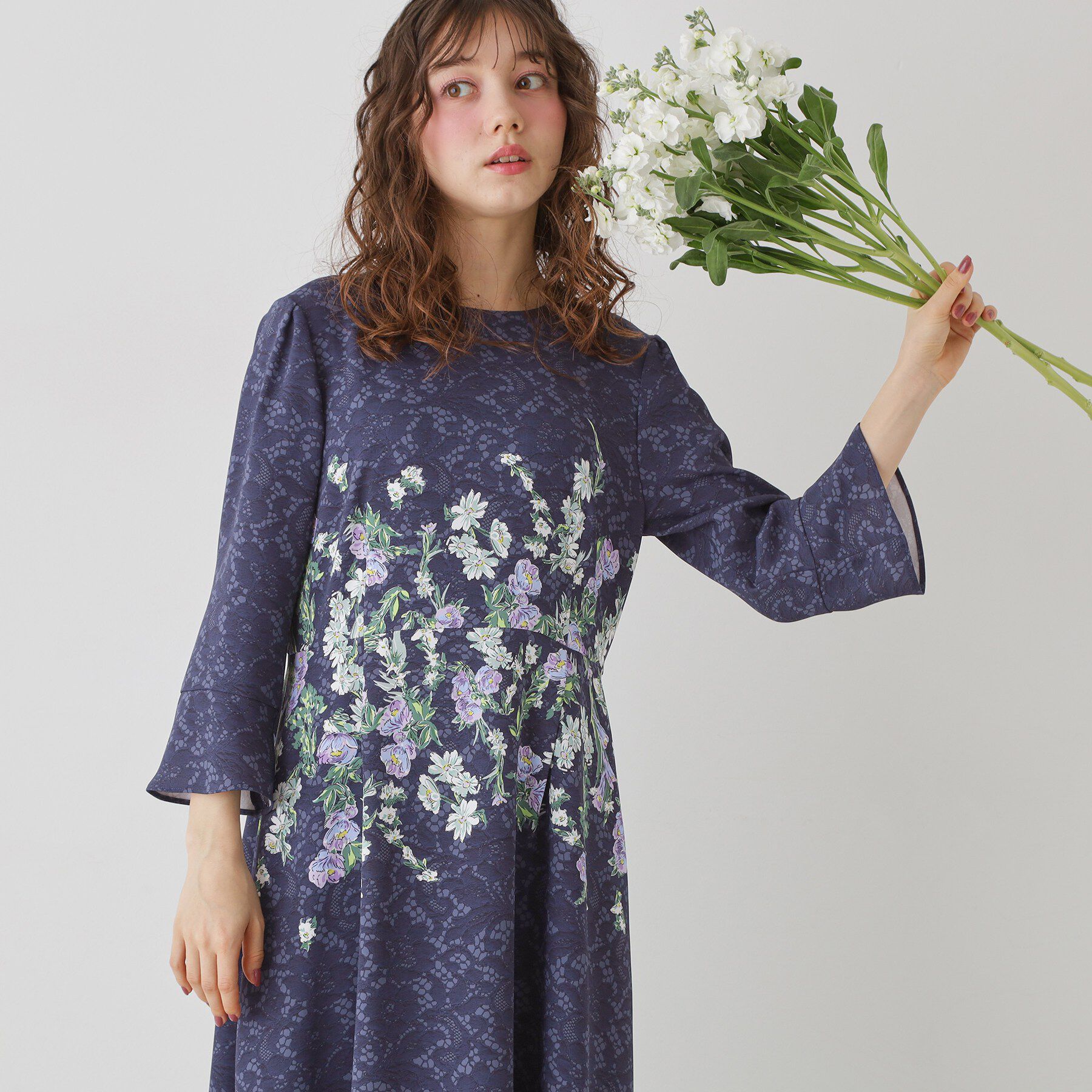 SunaUna「【co creation and yours／SS～L】MAKE BOCYプリントワンピース」|ワンピース|