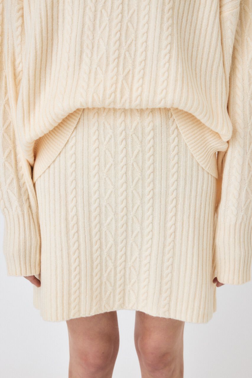 MOUSSY「RIB CABLE ミニスカート」|スカート|