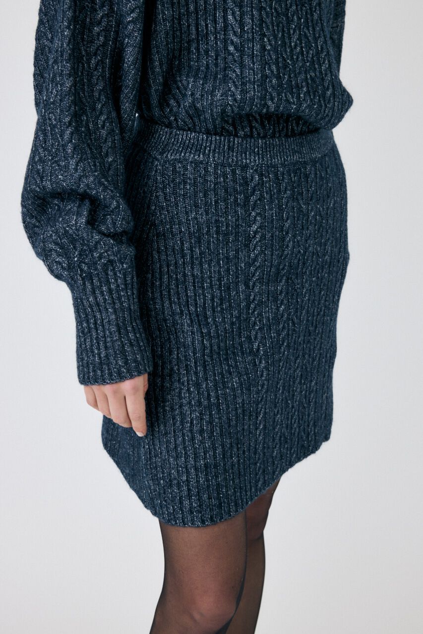 MOUSSY「RIB CABLE ミニスカート」|スカート|