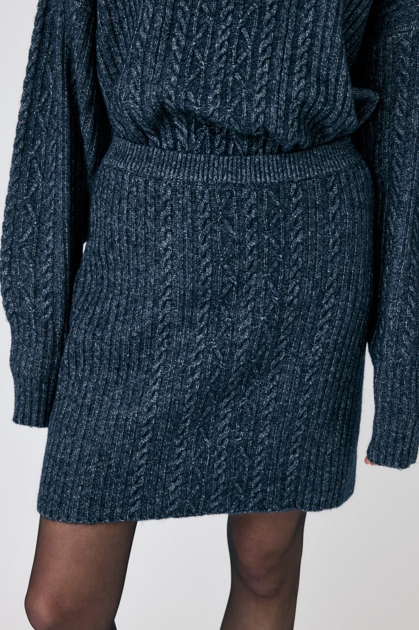 MOUSSY「RIB CABLE ミニスカート」|スカート|