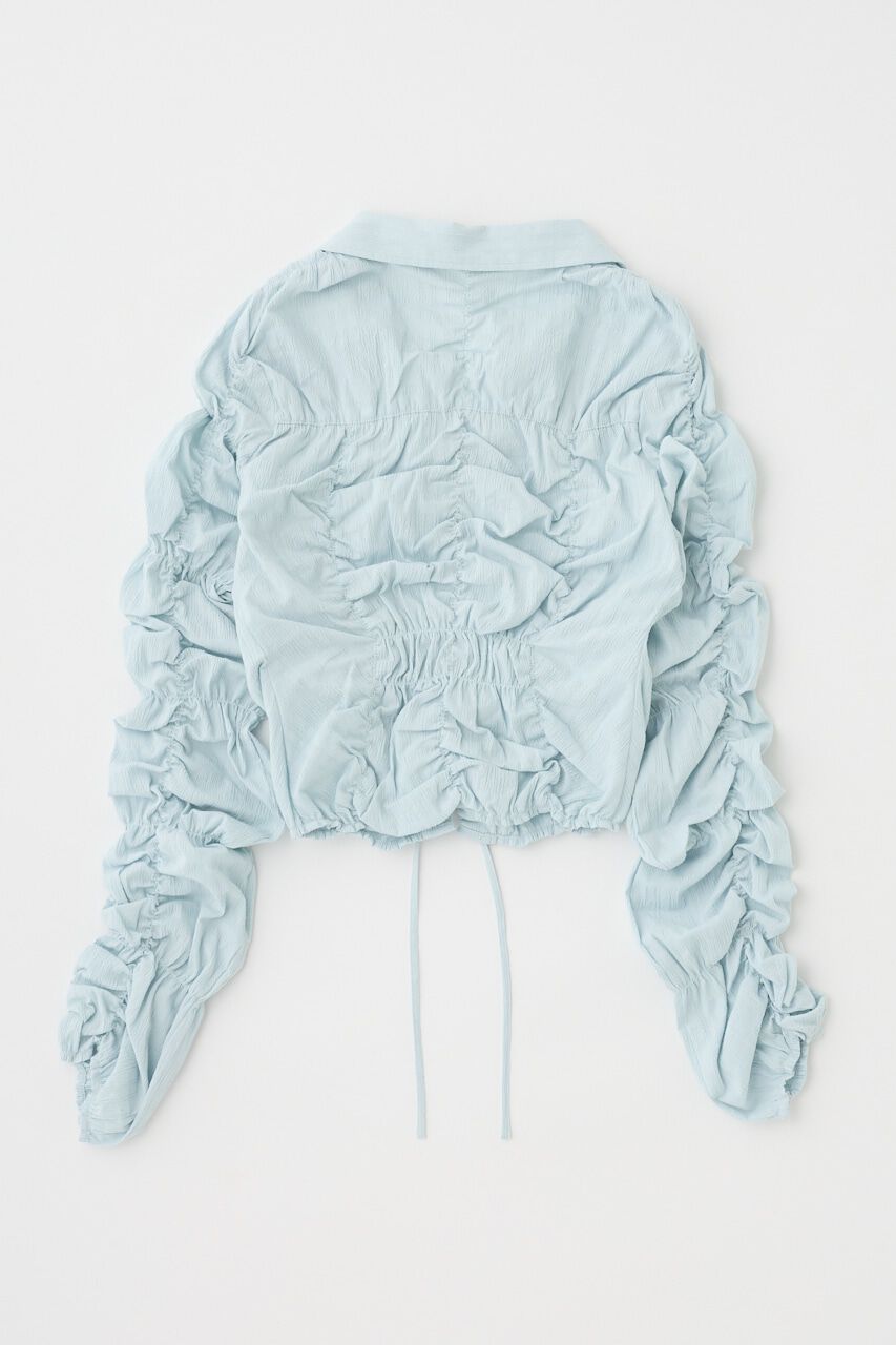 MOUSSY「FRONT TIE SHIRRING シャツ」|シャツ・ブラウス|