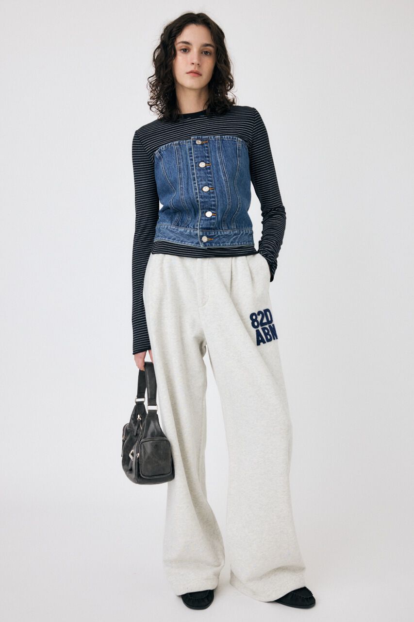MOUSSY「DENIM BARE ビスチェ」|チューブトップ|