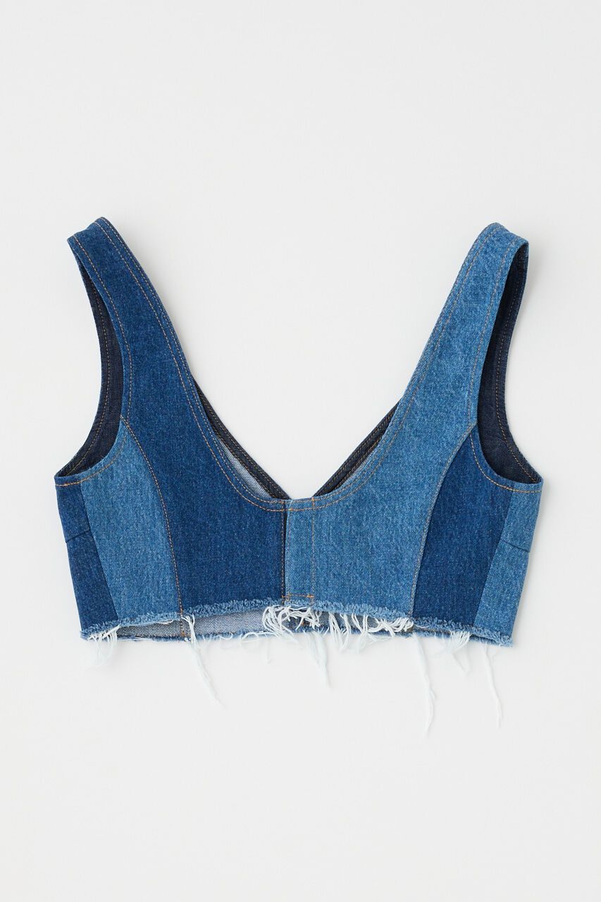 MOUSSY「DENIM ビスチェ」|チューブトップ|