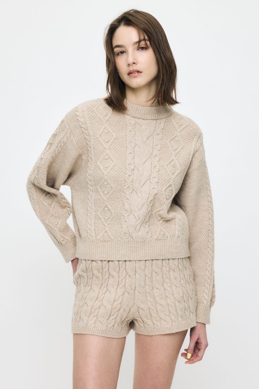 MOUSSY「POPCORN CABLE セーター」|ニット・セーター|