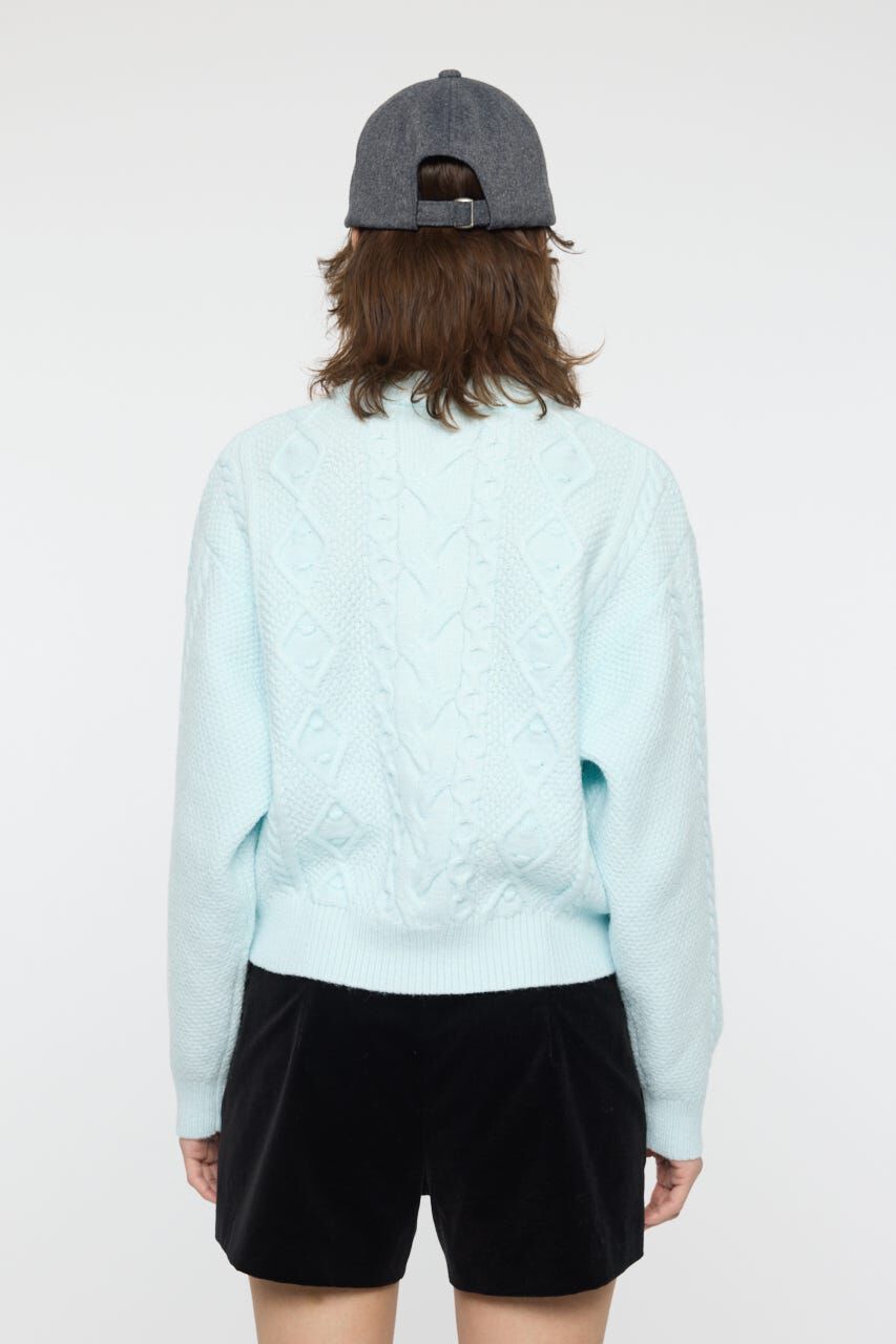 MOUSSY「POPCORN CABLE セーター」|ニット・セーター|