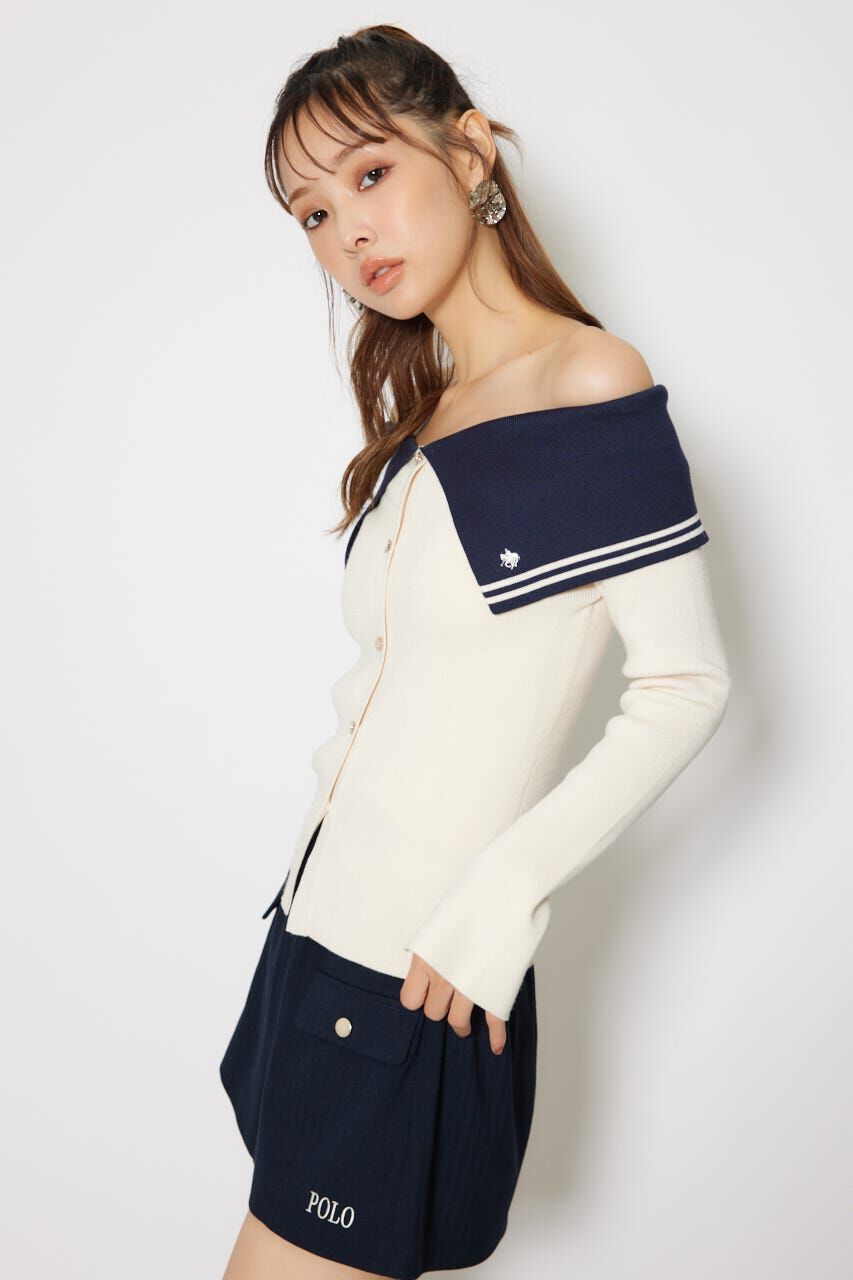 rienda「バイカラーニットトップス」|ニット・セーター|