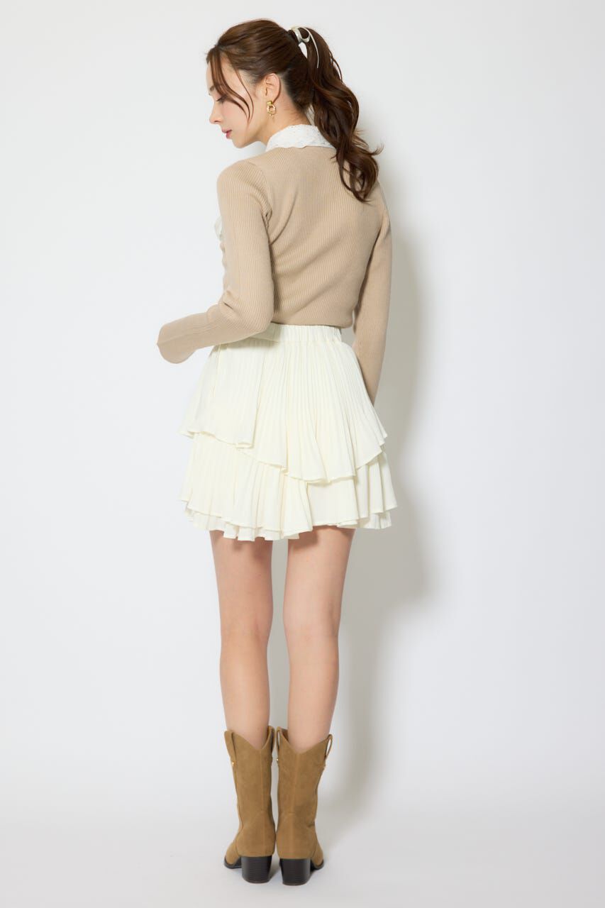 rienda「プリーツティアードミニスカート」|スカート|
