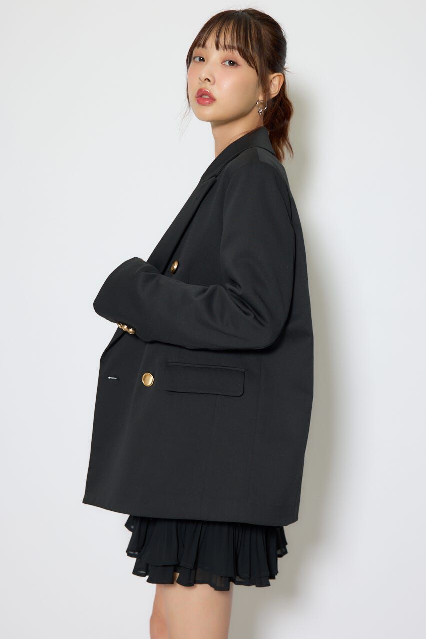 rienda「ピークドラペルダブルテーラードジャケット」|その他|