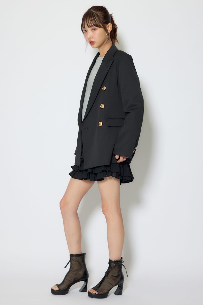 rienda「ピークドラペルダブルテーラードジャケット」|その他|