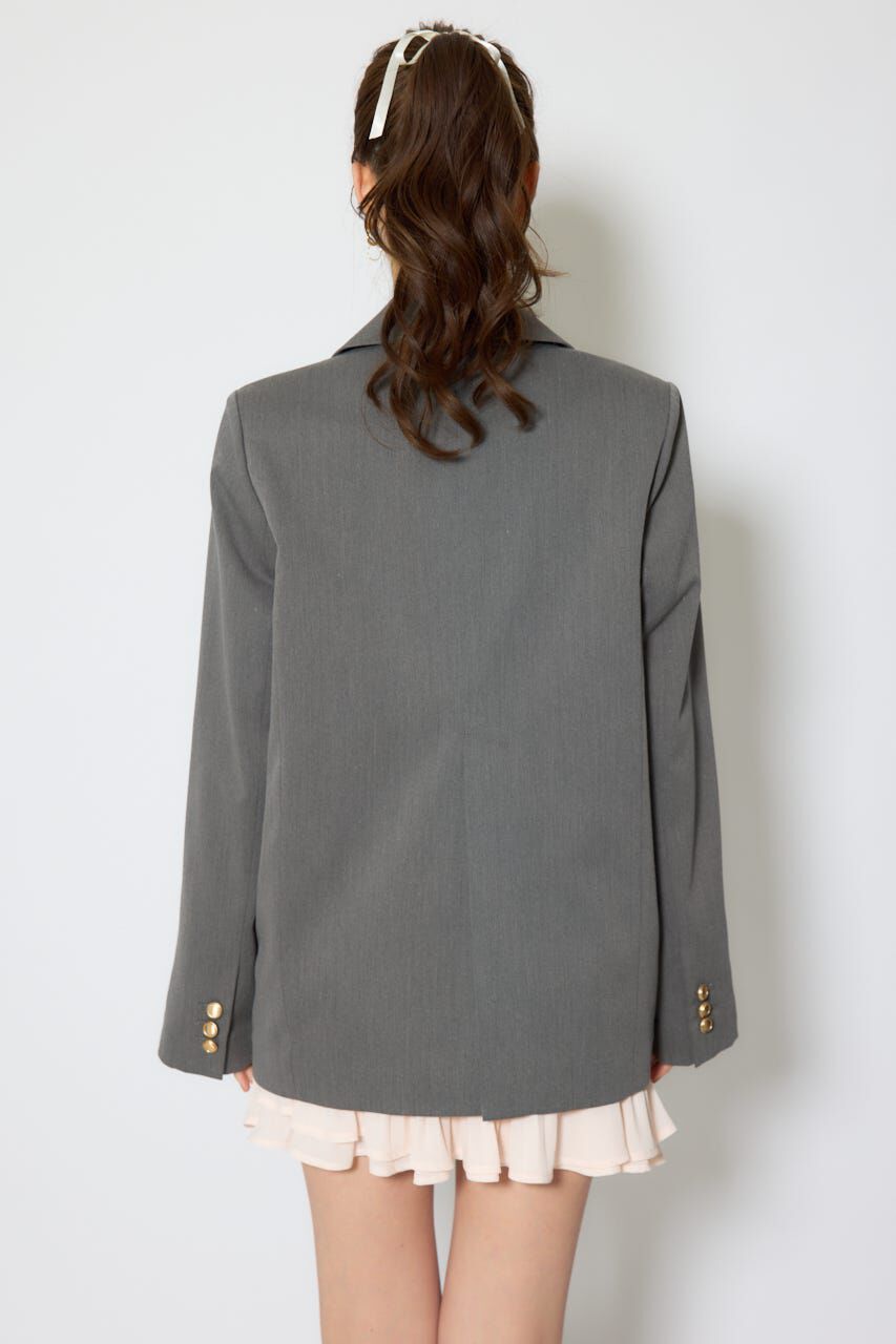 rienda「ピークドラペルダブルテーラードジャケット」|その他|