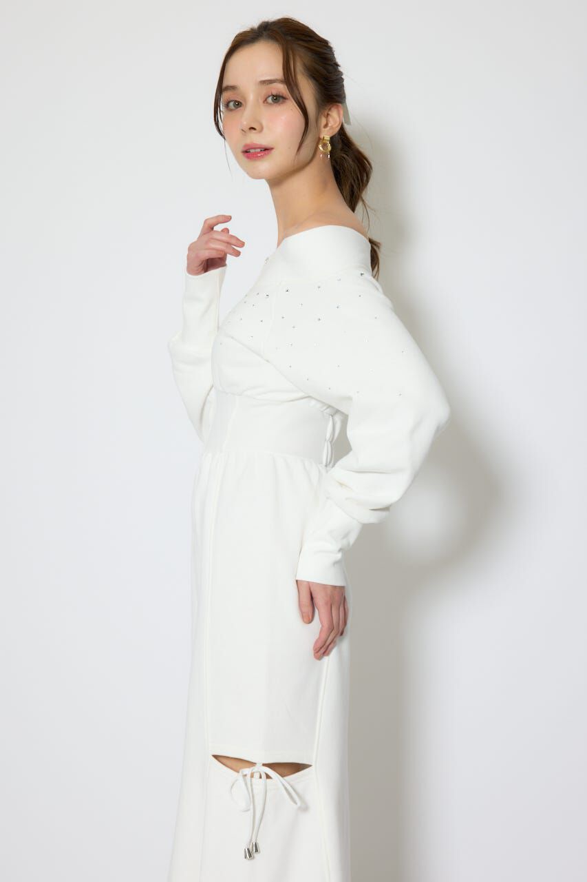 rienda「オフショルダーカッティングマーメイドワンピース」|ワンピース|