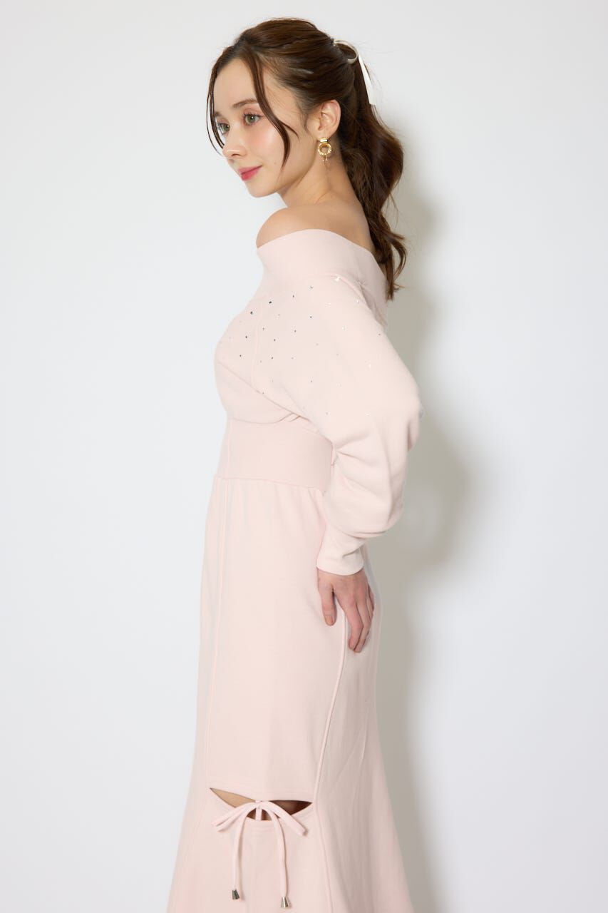 rienda「オフショルダーカッティングマーメイドワンピース」|ワンピース|