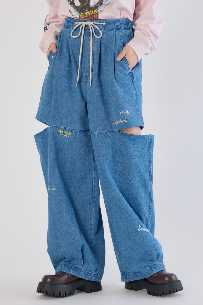 RODEO CROWNS「embroideryサイドジップパンツ」|その他|BLU