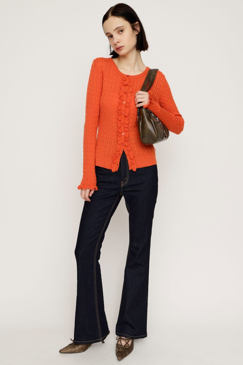 SLY「HW FLARE PT WITH ROICA（R）EF」|デニム|