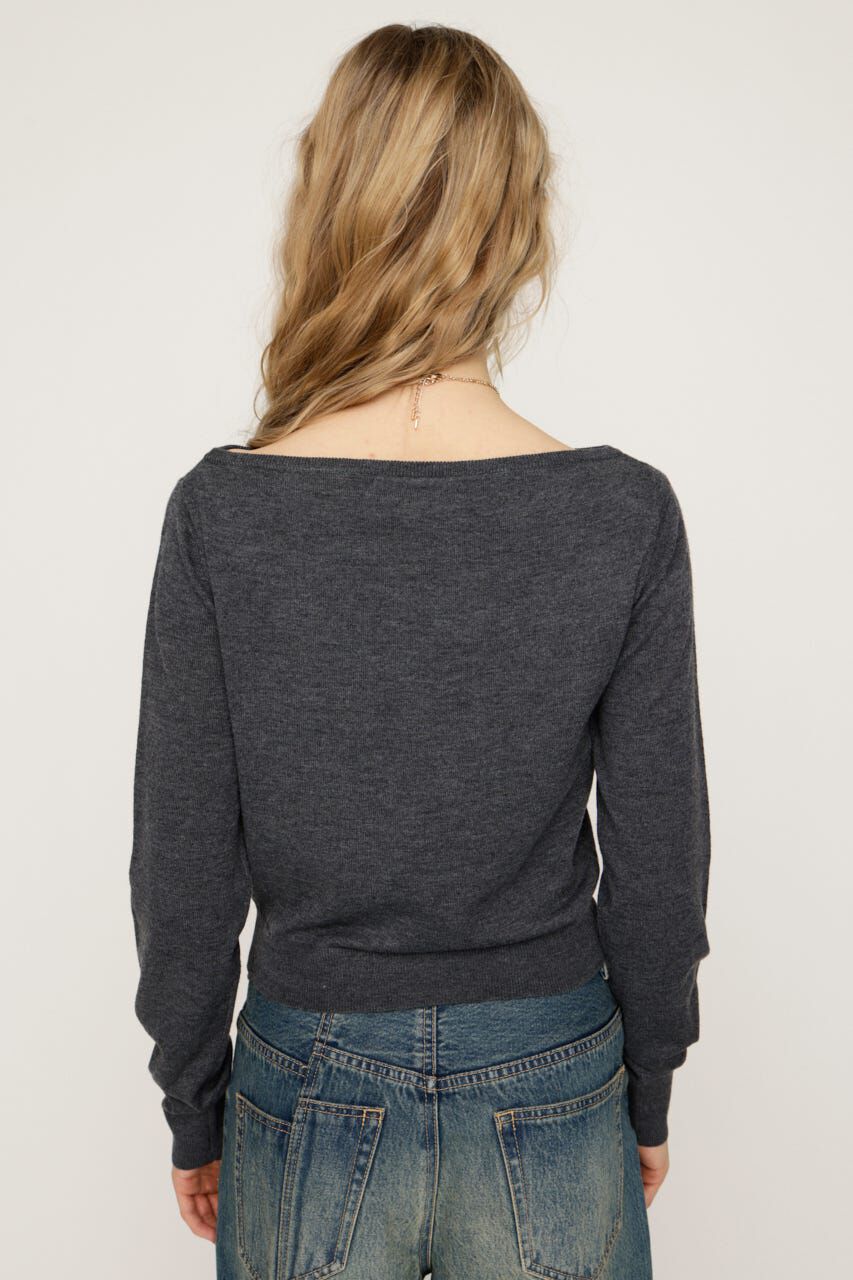 SLY「OFF SHOULDER 2WAY HG トップス」|ニット・セーター|