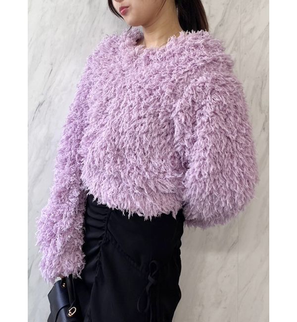 dazzlin「プードルボリュームカットソー」|Tシャツ・カットソー|パープル